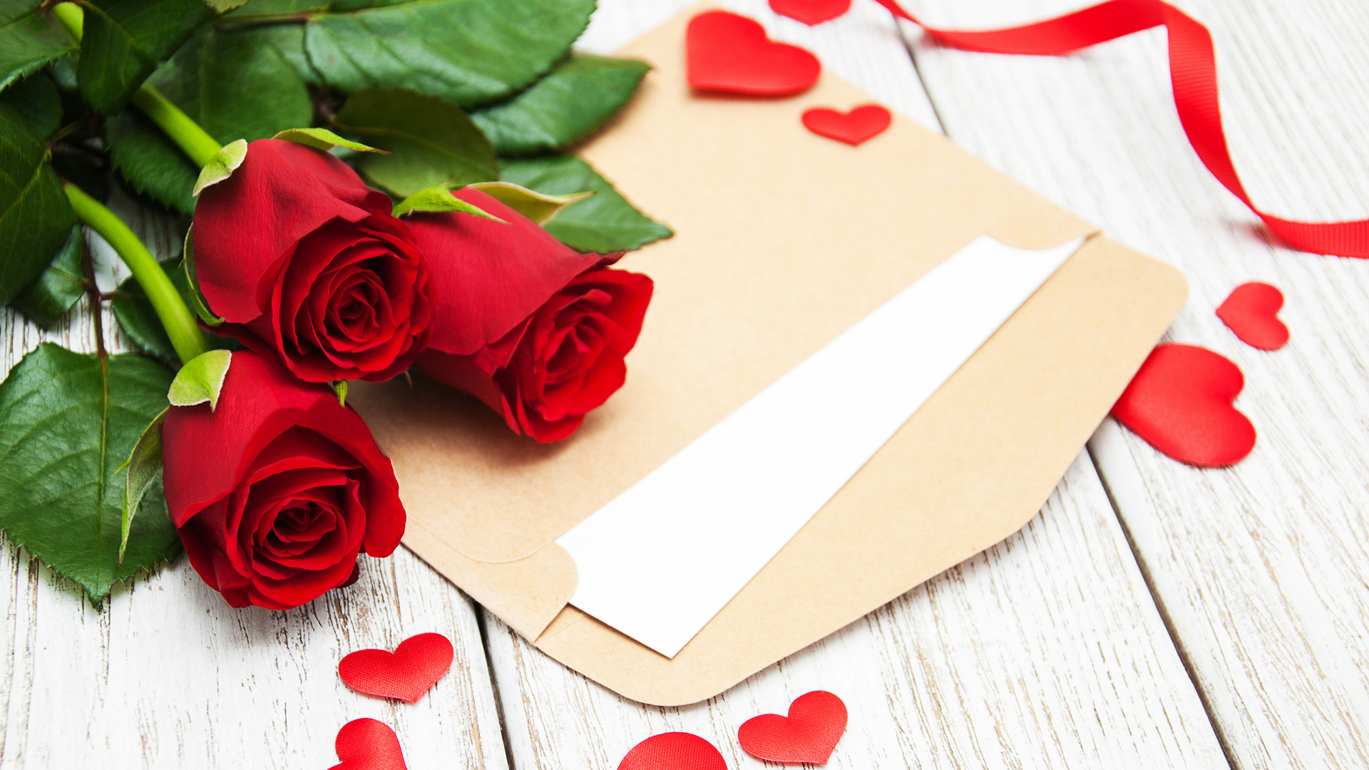 le Jour de Valentines, Cœur, Red, Roses, Pétale. Wallpaper in 1920x1080 Resolution