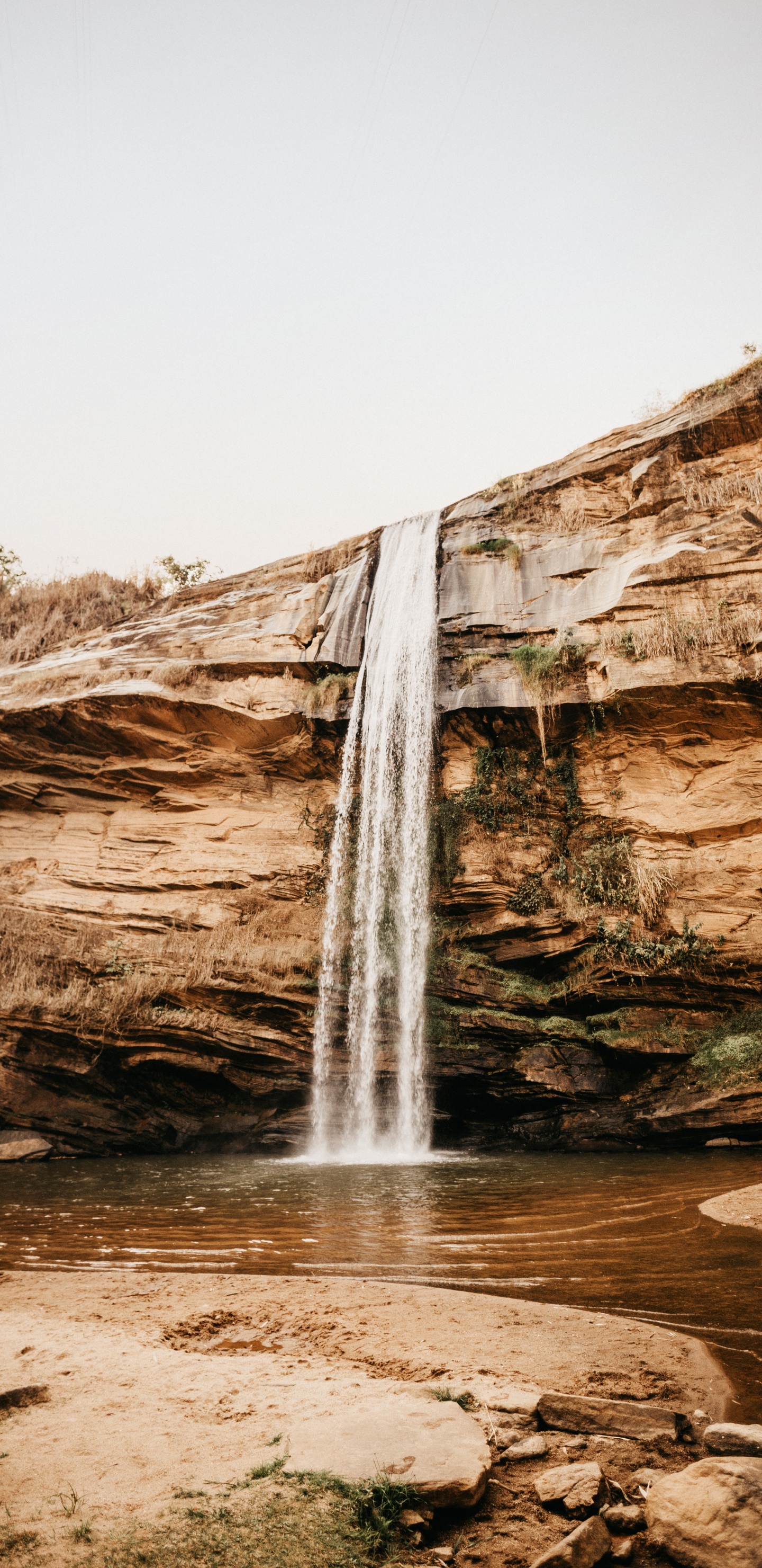 Water, Waterfall, Nature, Water Resources, Natural Landscape. Wallpaper in 1440x2960 Resolution