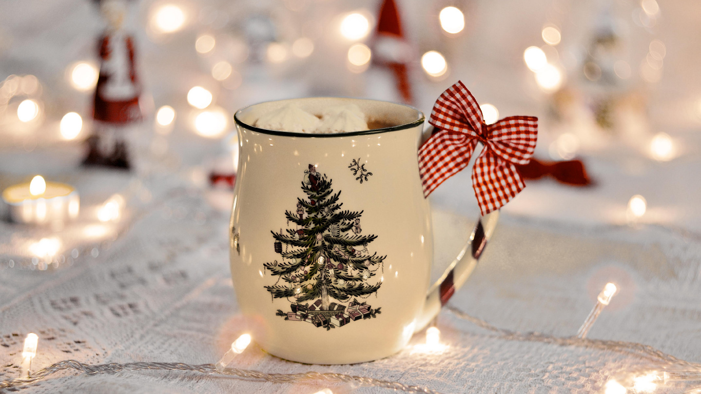 Christmas Day, Holiday, New Year, Candle, Christmas. Wallpaper in 1366x768 Resolution