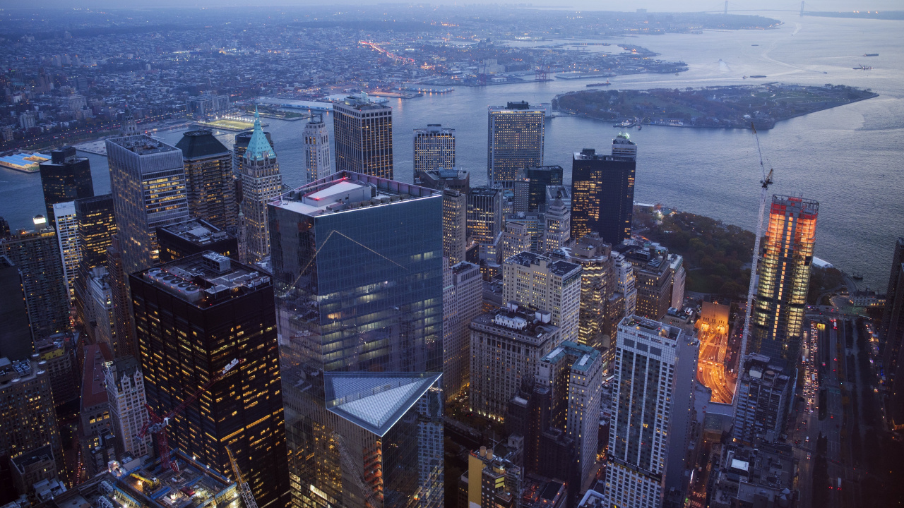 Aerial View of City Buildings During Daytime. Wallpaper in 1280x720 Resolution