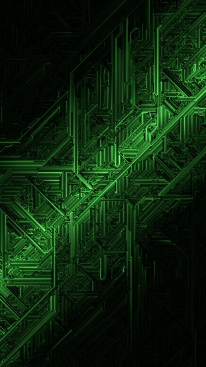 Feu Vert Sur Pièce Sombre. Wallpaper in 720x1280 Resolution