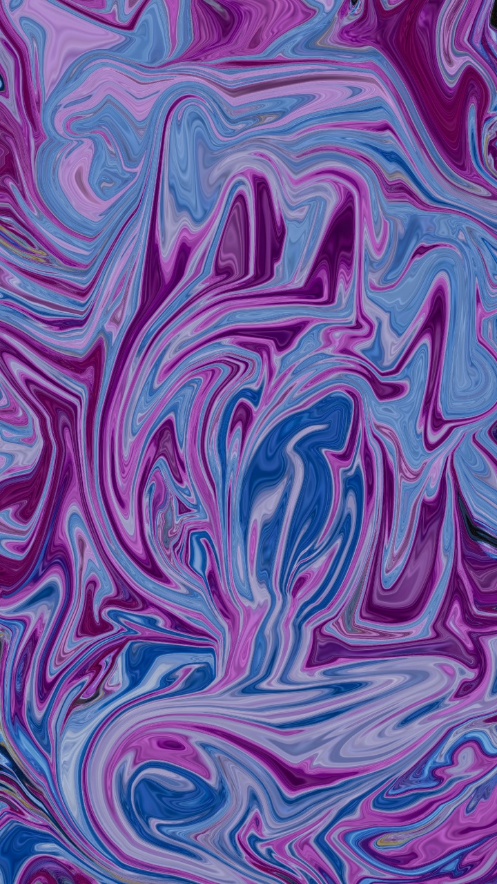 Peinture Abstraite Rose et Verte. Wallpaper in 720x1280 Resolution