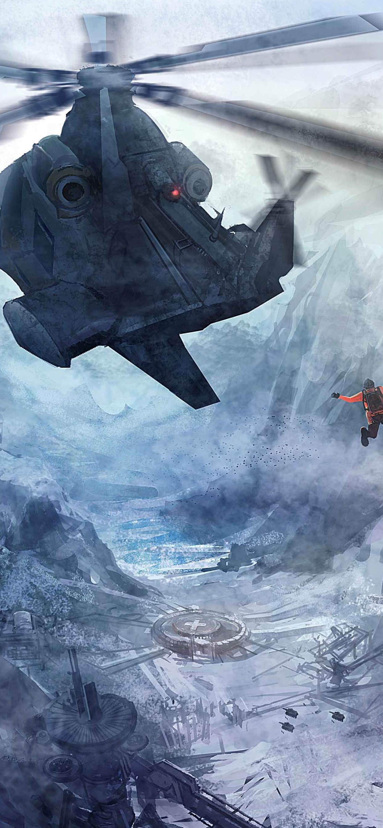 Peinture Abstraite en Noir et Blanc. Wallpaper in 1242x2688 Resolution