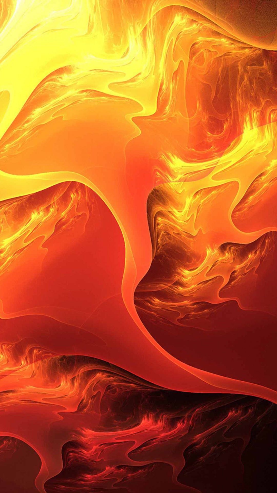 Pintura Abstracta Roja y Amarilla. Wallpaper in 1080x1920 Resolution