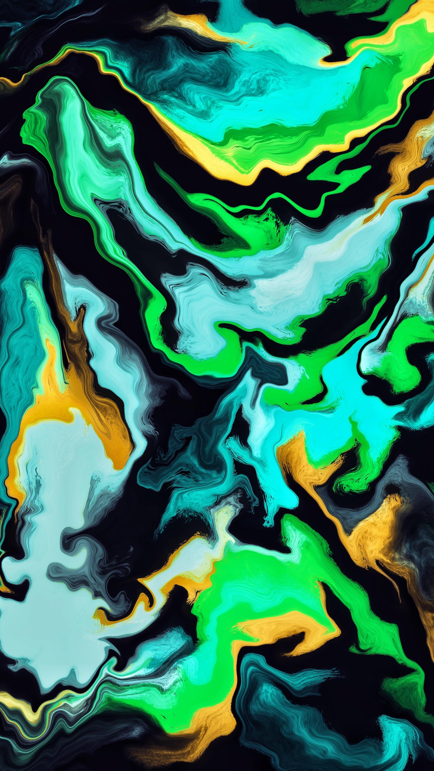 Arte Moderno, Verde, Pintura de Arte, la Vegetación, Cuerpo de Agua. Wallpaper in 1440x2560 Resolution