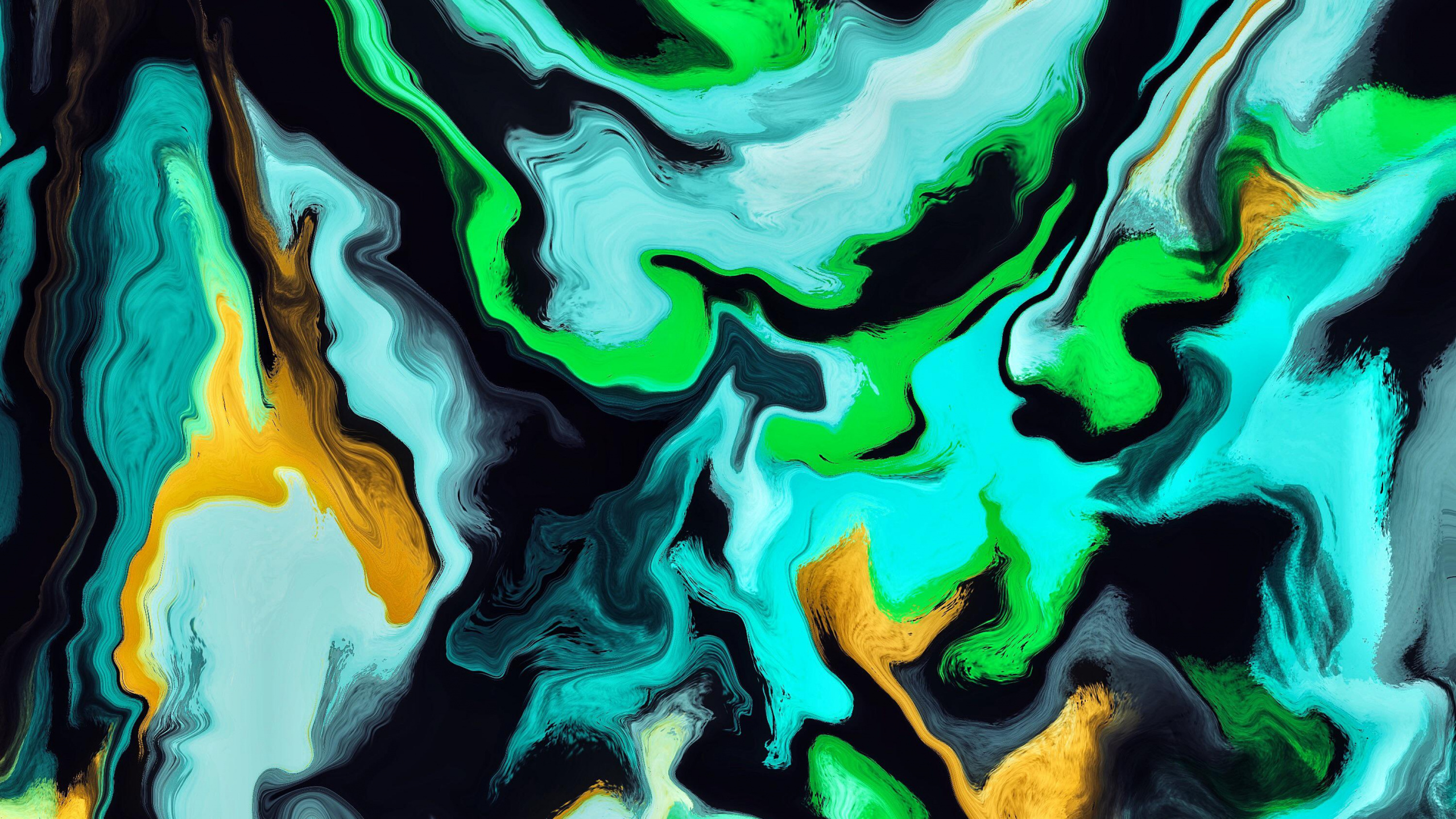 Arte Moderno, Verde, Pintura de Arte, la Vegetación, Cuerpo de Agua. Wallpaper in 2560x1440 Resolution