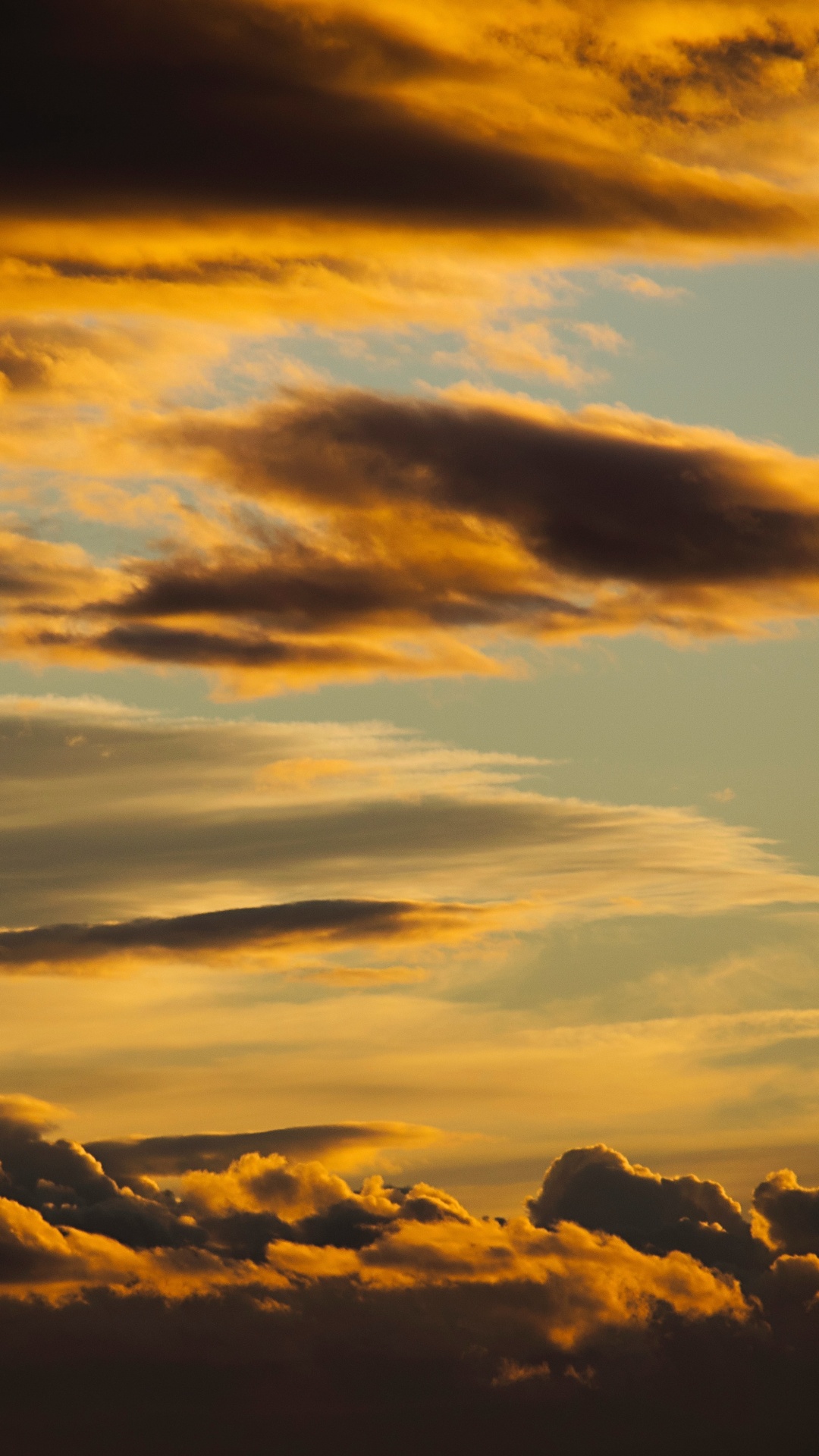 Puesta, Afterglow, Ambiente, Noche, Cumulus. Wallpaper in 1080x1920 Resolution