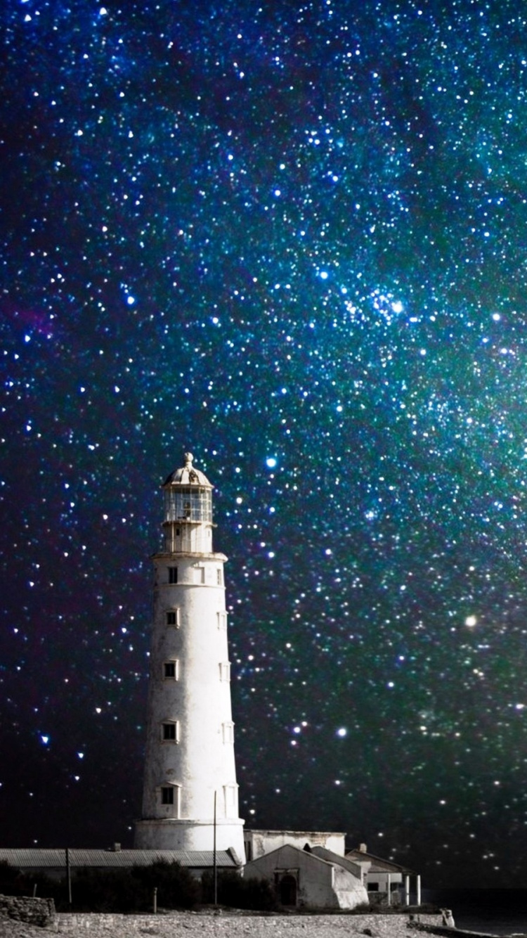 Maison Blanche et Noire Sous Ciel Bleu. Wallpaper in 750x1334 Resolution