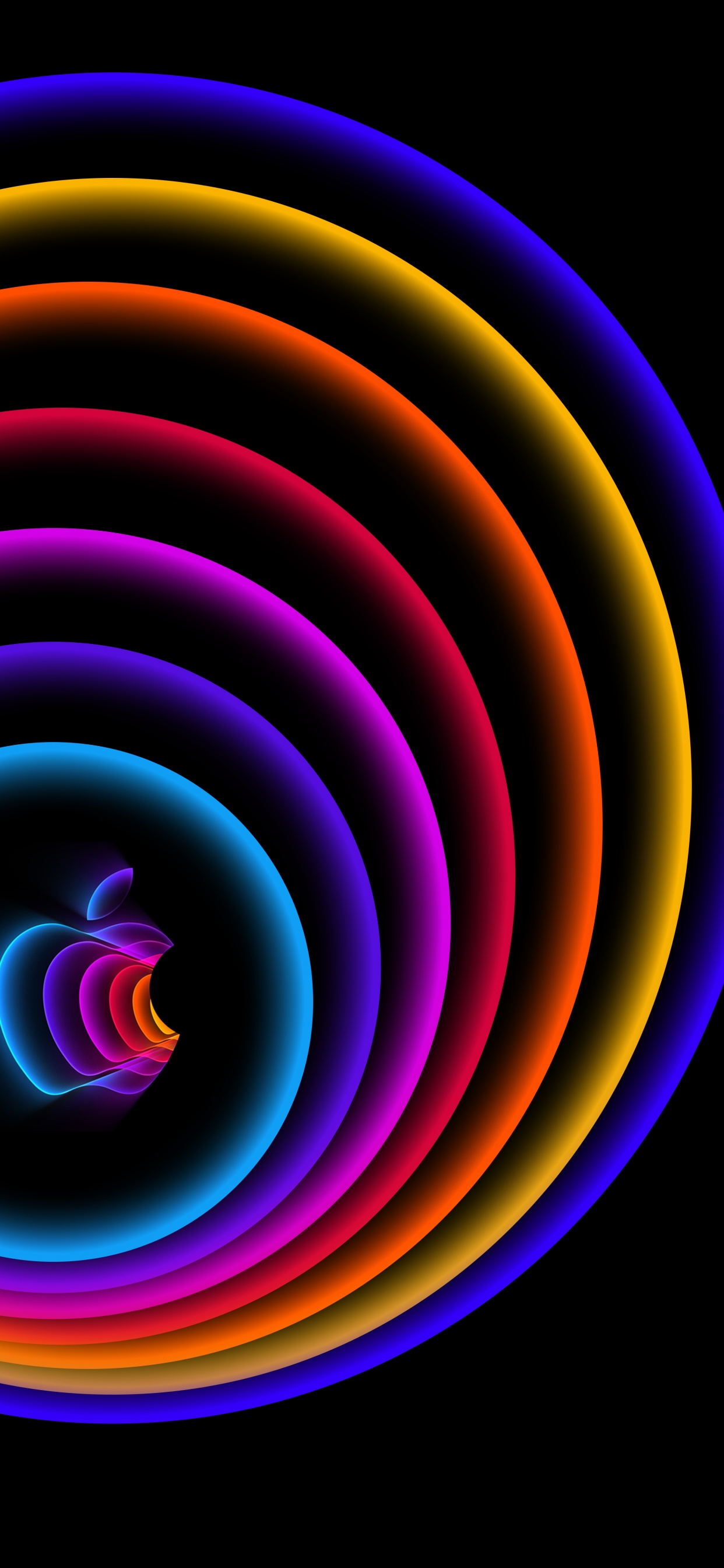 Spiral, Apples, Ios, Android, Colorfulness. Wallpaper in 1242x2688 Resolution