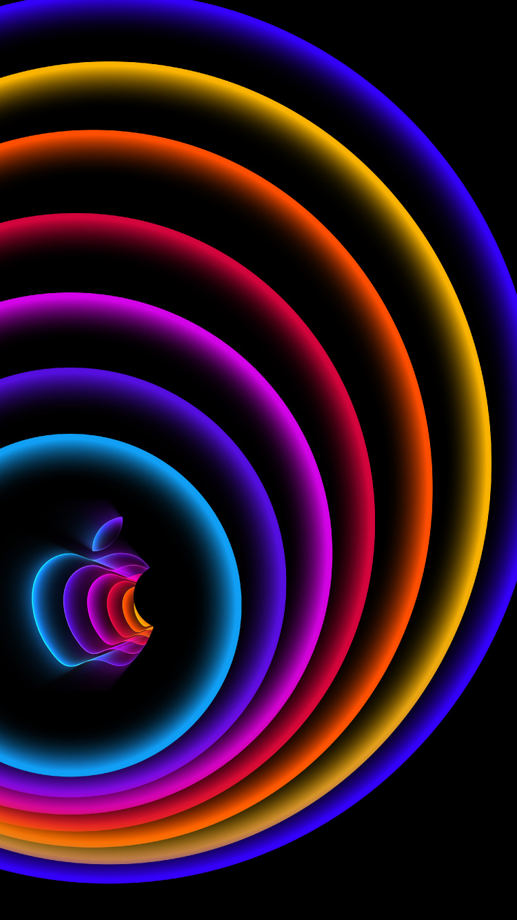 Spiral, Apples, Ios, Android, Colorfulness. Wallpaper in 750x1334 Resolution