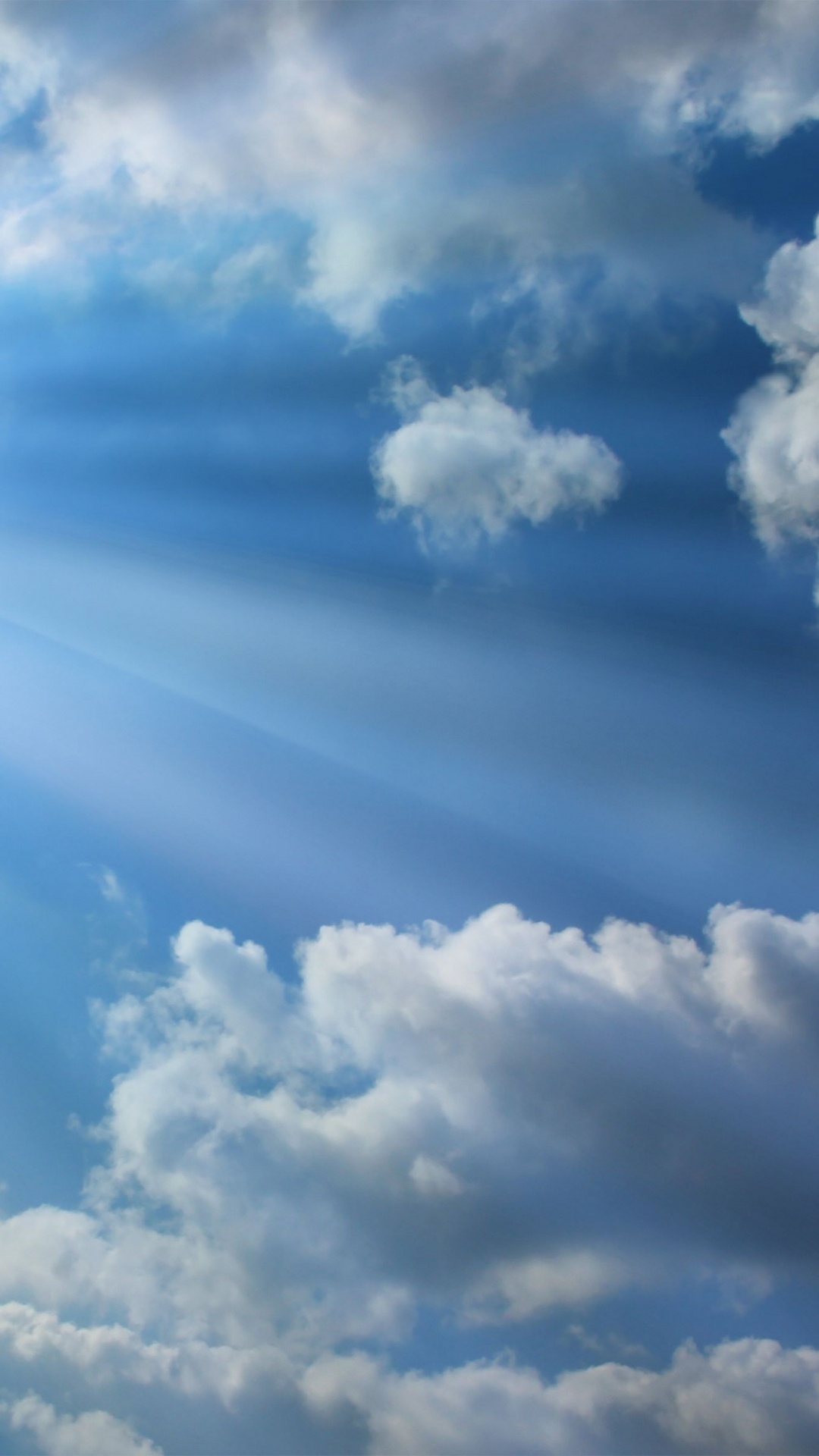 White Clouds and Blue Sky During Daytime. Wallpaper in 1080x1920 Resolution