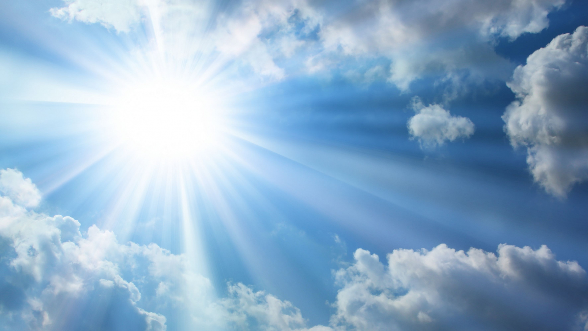 White Clouds and Blue Sky During Daytime. Wallpaper in 1920x1080 Resolution