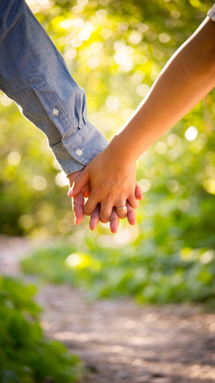 Holding Hands, People in Nature, Hand, Gesture, Tree. Wallpaper in 750x1334 Resolution