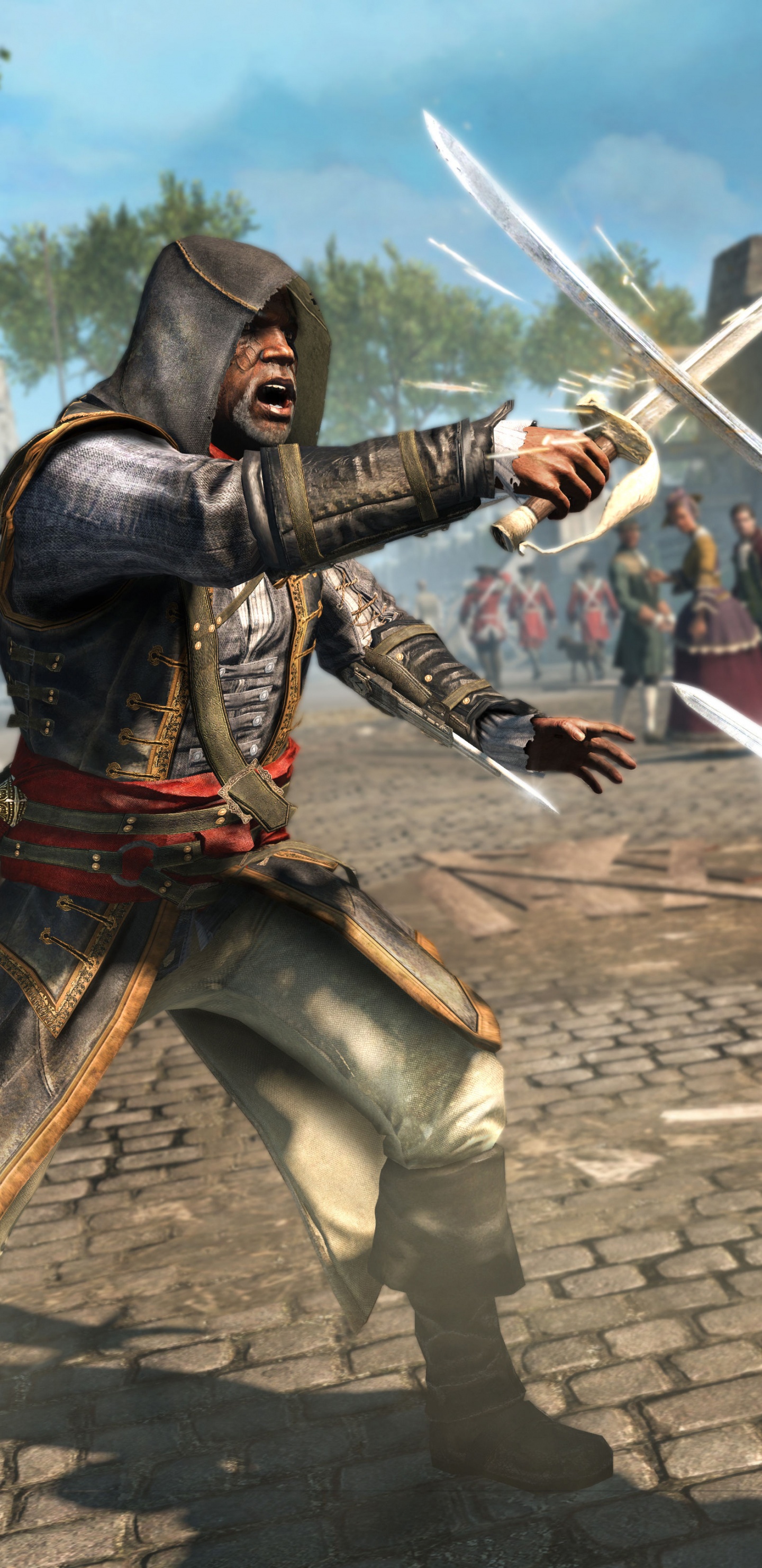 Assassins Creed Rogue, Assassins Creed la Hermandad, Ubisoft, Juego de Pc, Lance. Wallpaper in 1440x2960 Resolution