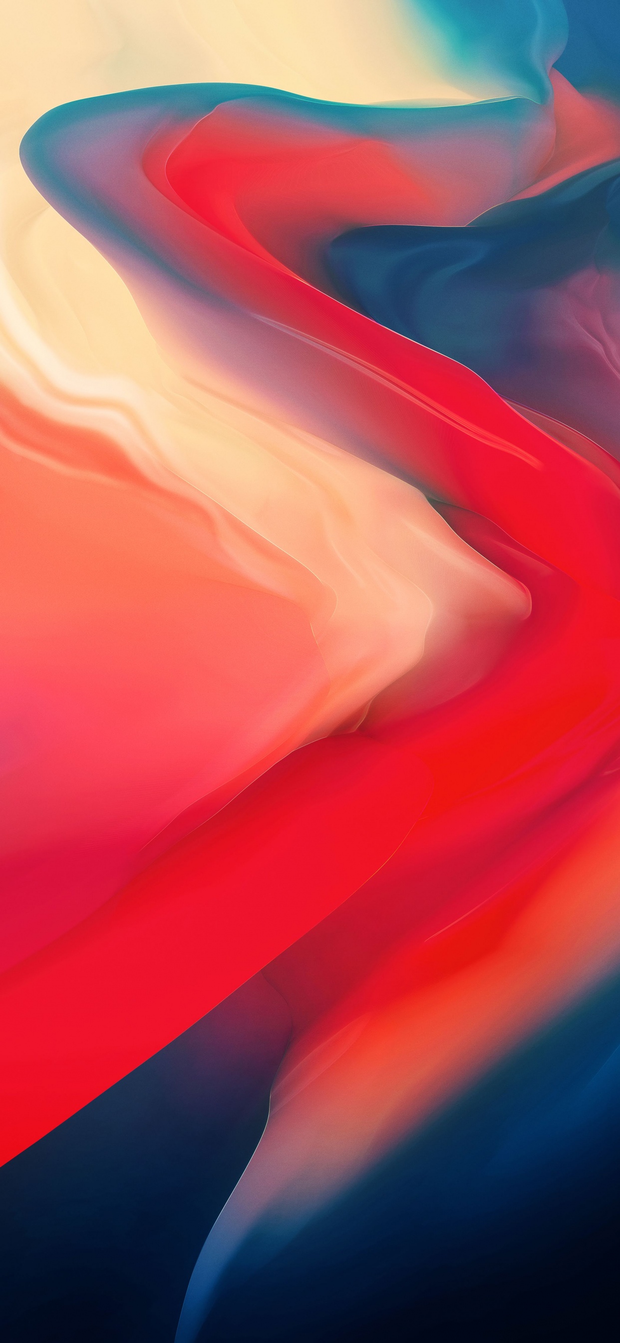 OnePlus 6, OnePlus 6T, Android, Rojo, Naranja. Wallpaper in 1242x2688 Resolution