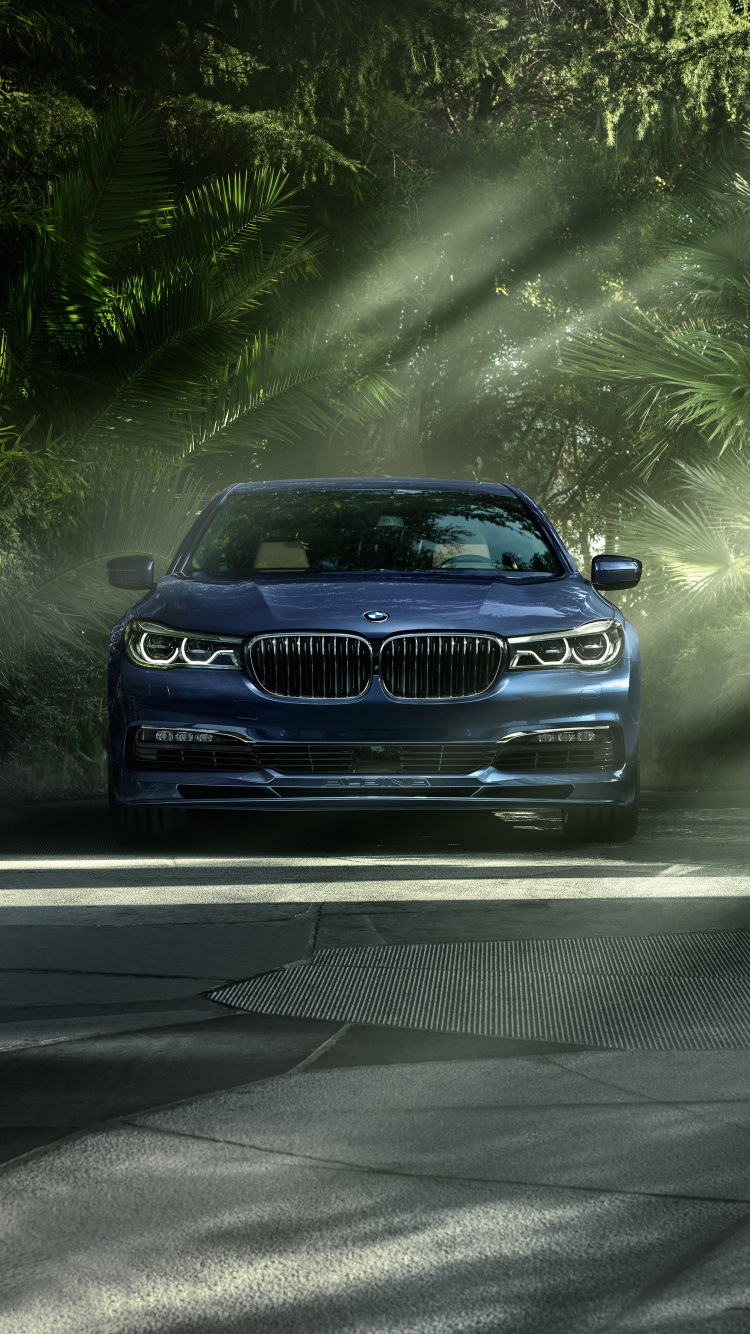 Blue Bmw m 3 on Road. Wallpaper in 750x1334 Resolution