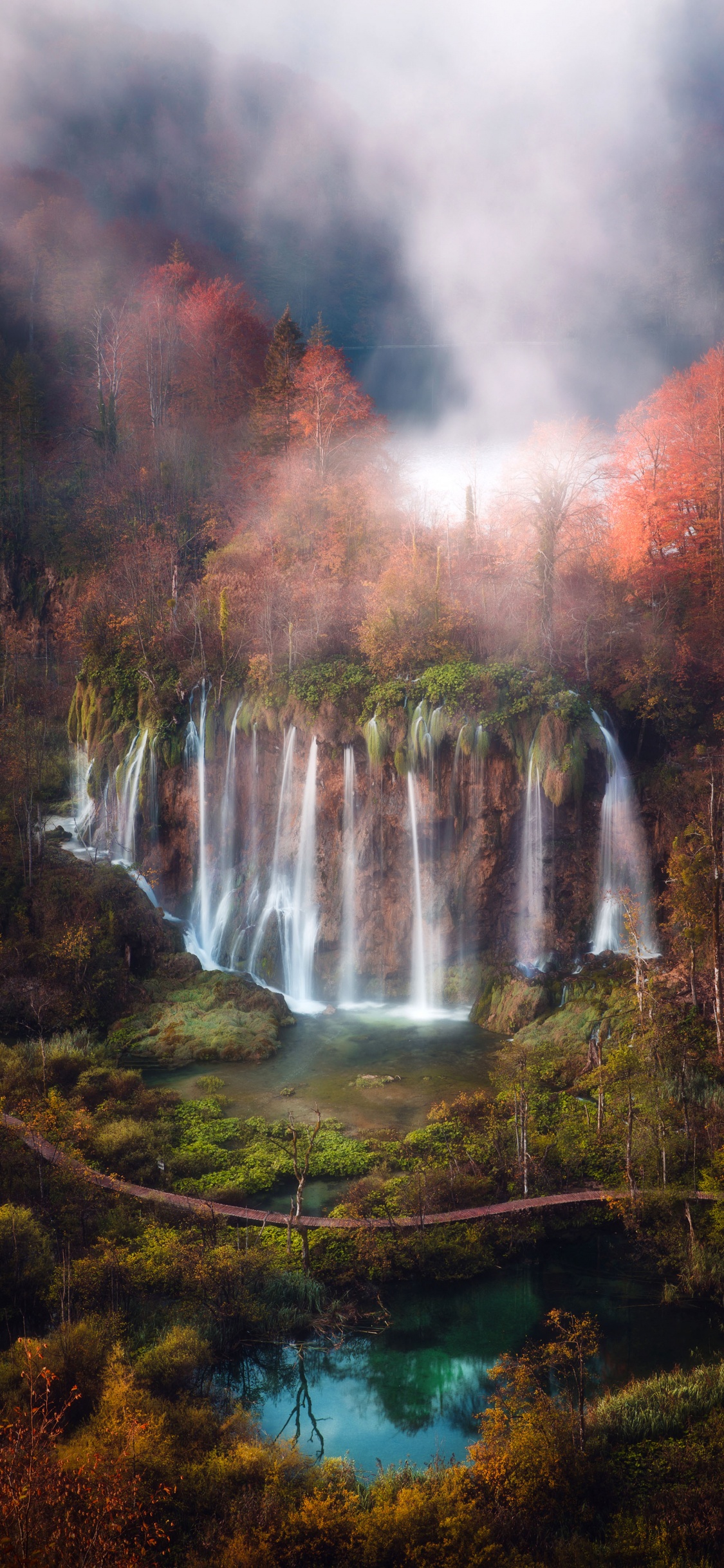 Plitvice Lakes National Park, Nature, National Park, Tourist Attraction, Durmitor. Wallpaper in 1125x2436 Resolution