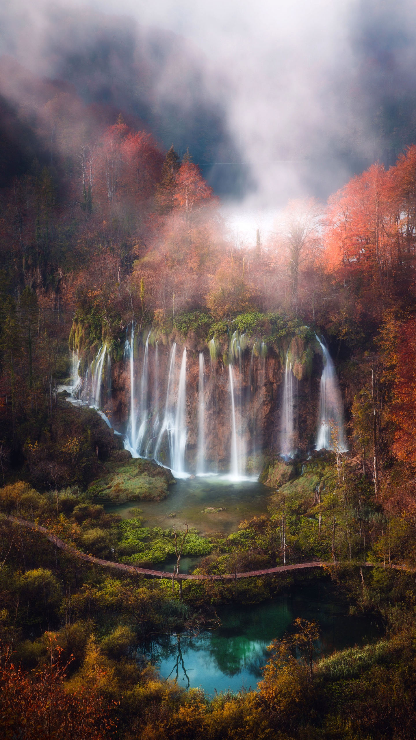 Plitvice Lakes National Park, Nature, National Park, Tourist Attraction, Durmitor. Wallpaper in 1440x2560 Resolution