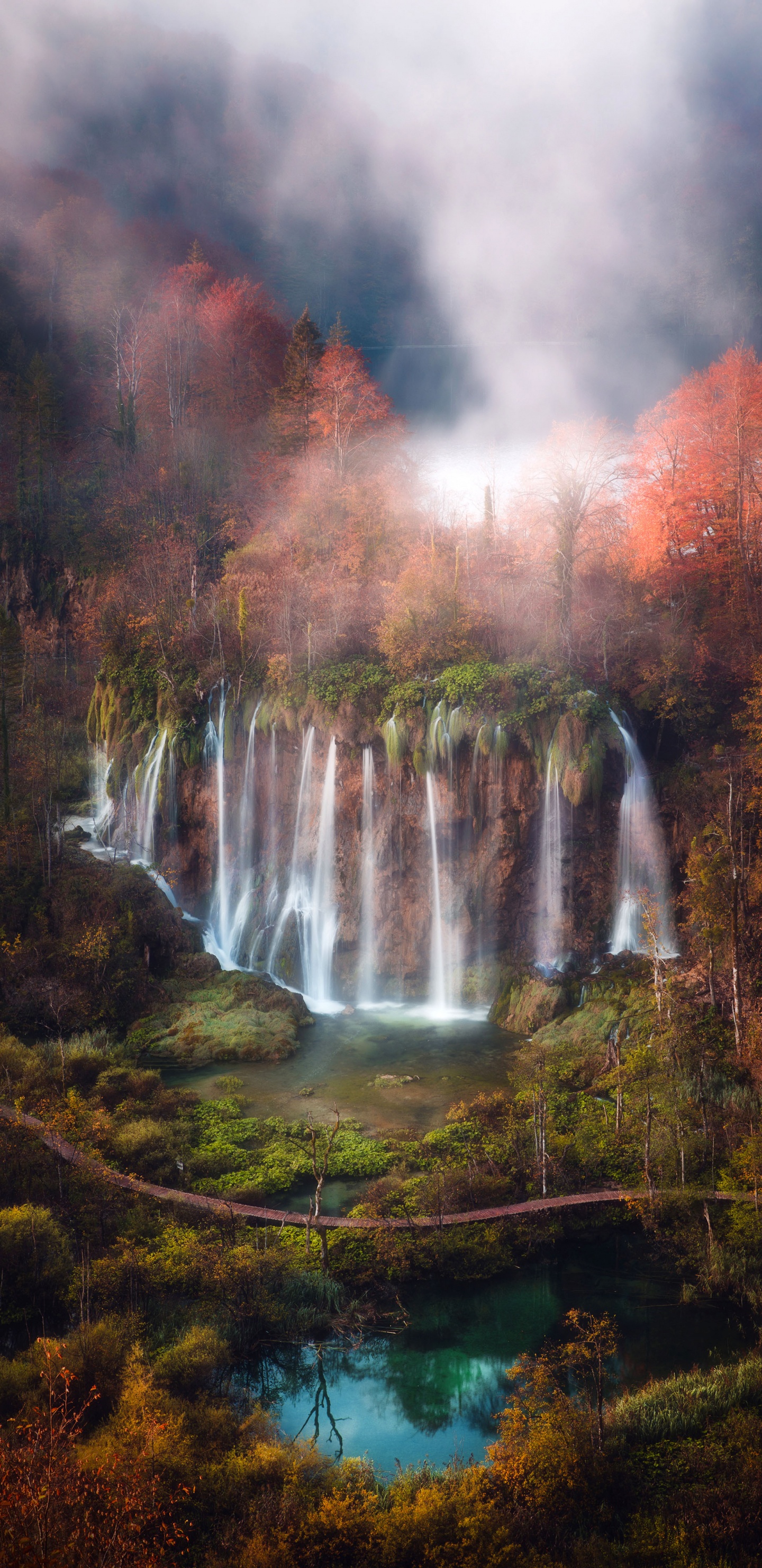 Plitvice Lakes National Park, Nature, National Park, Tourist Attraction, Durmitor. Wallpaper in 1440x2960 Resolution