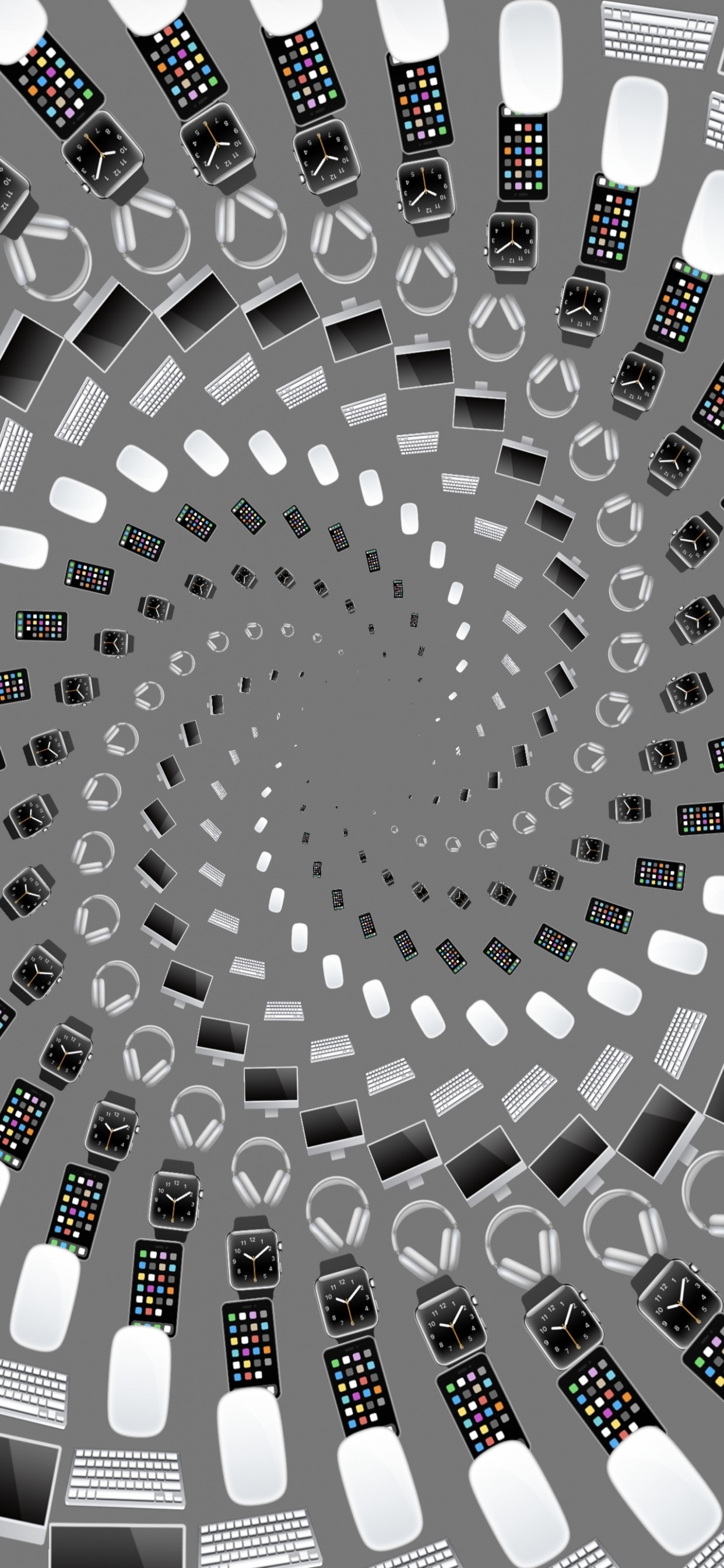 Patrón, Arte, Material Propiedad, Monocromo, Circulo. Wallpaper in 1242x2688 Resolution