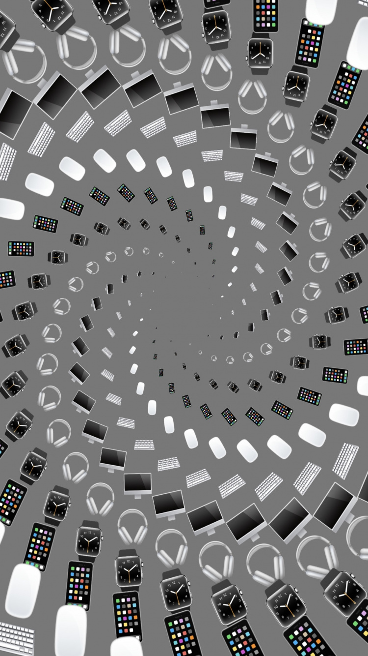 Patrón, Arte, Material Propiedad, Monocromo, Circulo. Wallpaper in 750x1334 Resolution