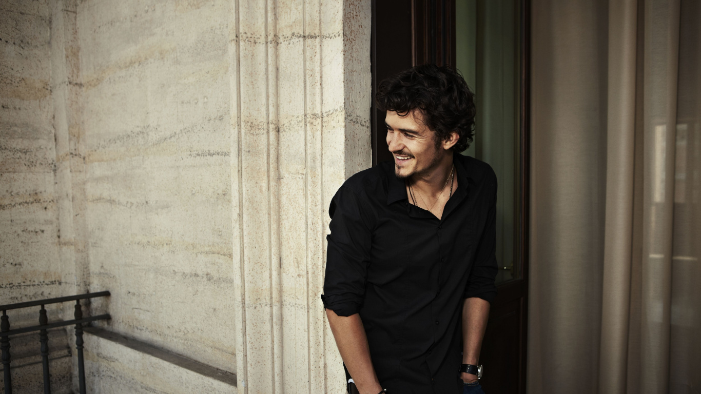 Orlando Bloom, Acteur, Célébrité, Les Poils du Visage, 13 Janvier. Wallpaper in 1366x768 Resolution