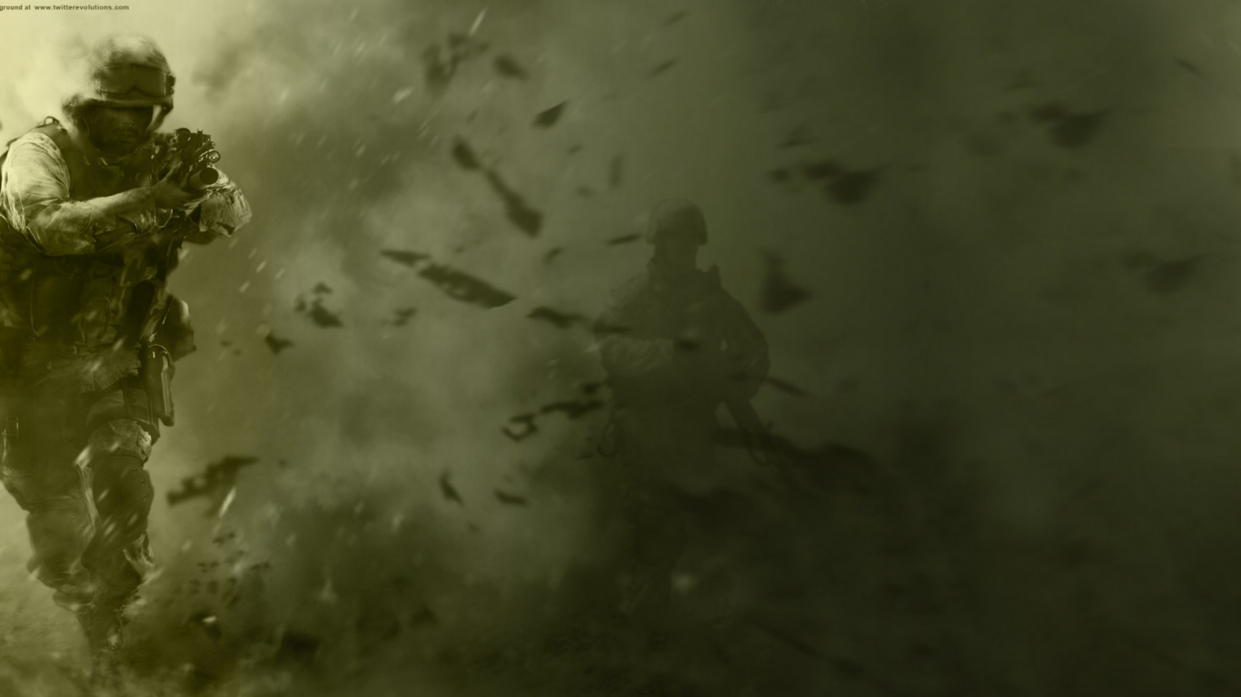 Atmosphäre, Call of Duty Modern Warfare 2, First-person-shooter, Call of Duty Black Ops Ii, Gelände. Wallpaper in 1366x768 Resolution