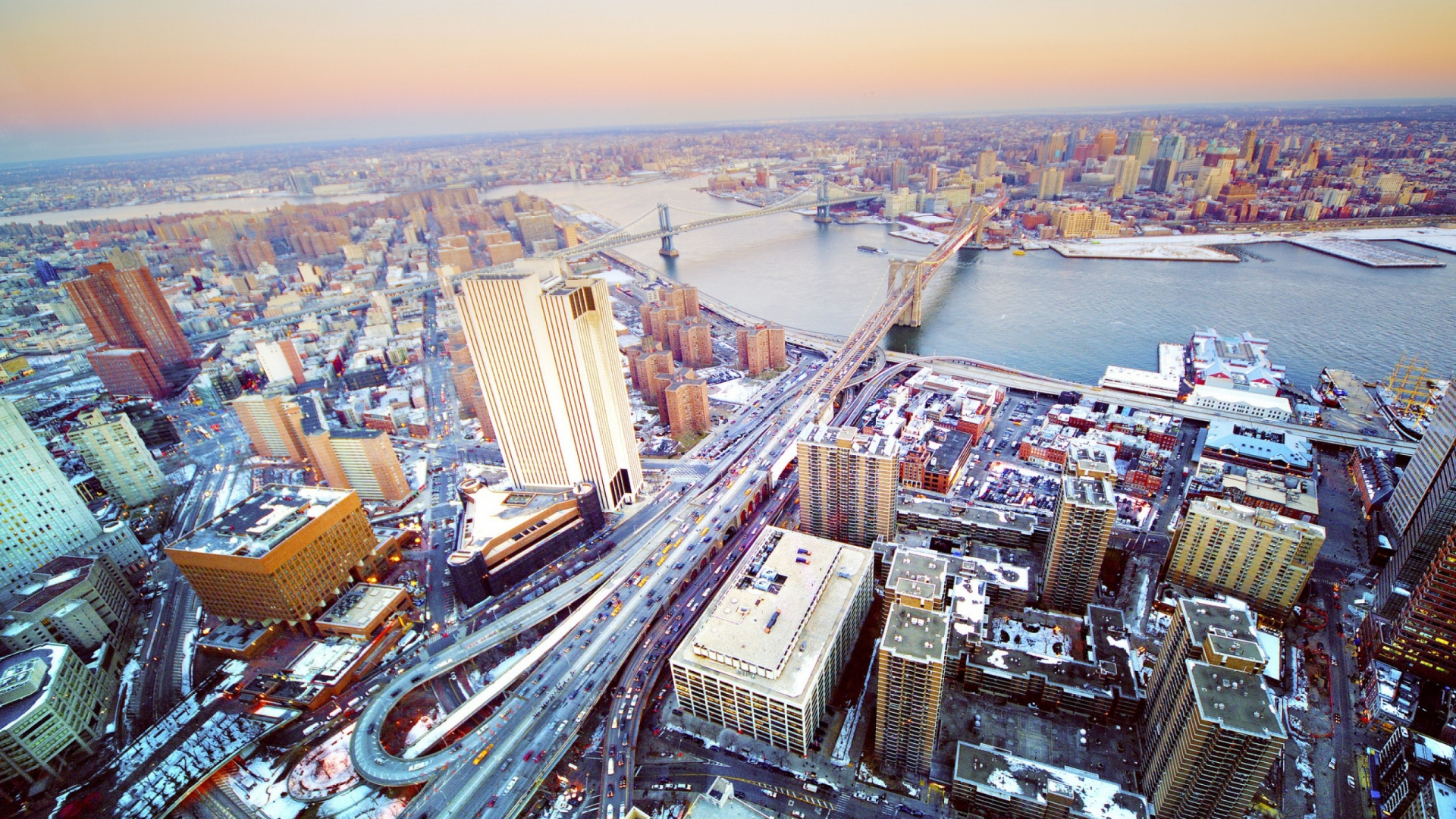 Aerial View of City Buildings During Daytime. Wallpaper in 1920x1080 Resolution