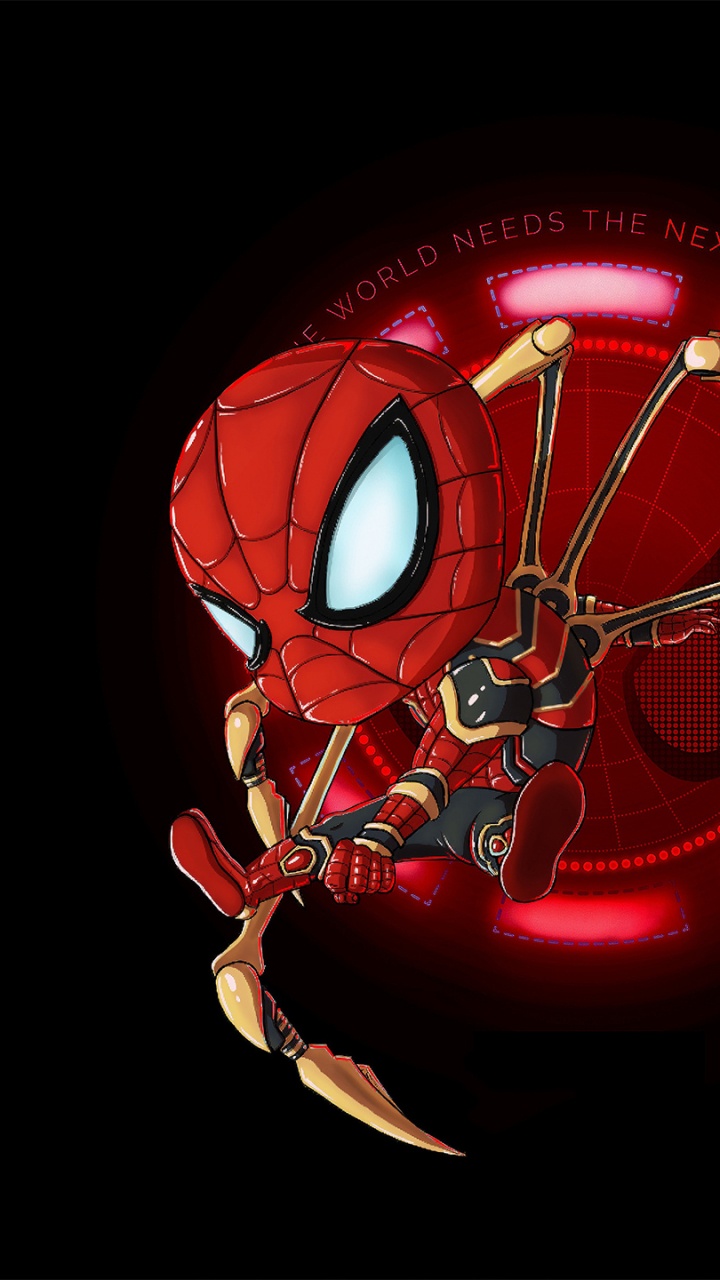 Rote Und Schwarze Roboterillustration. Wallpaper in 720x1280 Resolution