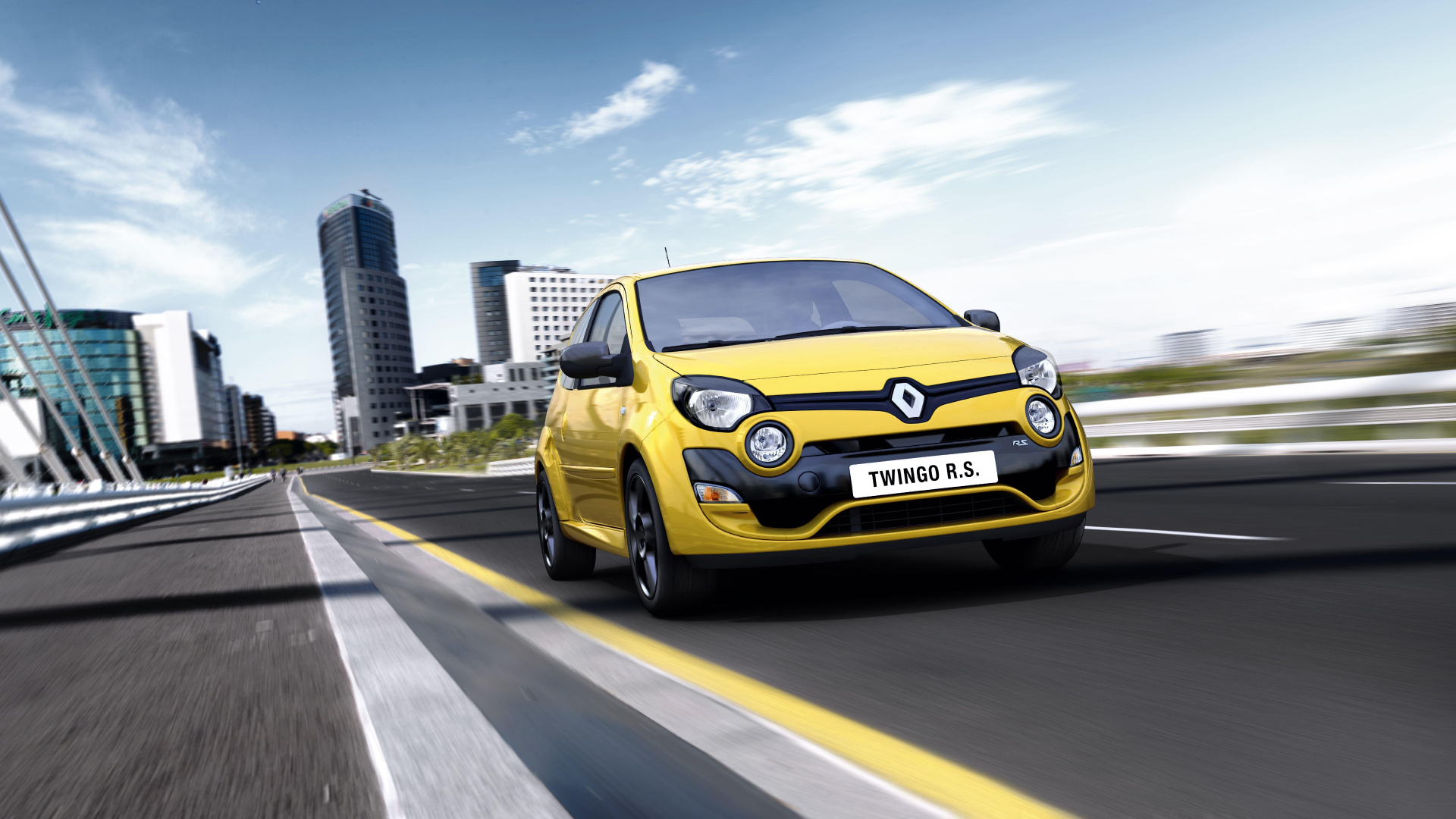 Yellow Mercedes Benz Car on Road During Daytime. Wallpaper in 1920x1080 Resolution