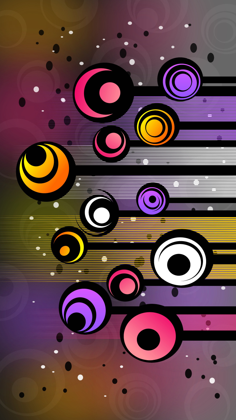 Pintura Abstracta Verde Púrpura y Negro. Wallpaper in 750x1334 Resolution