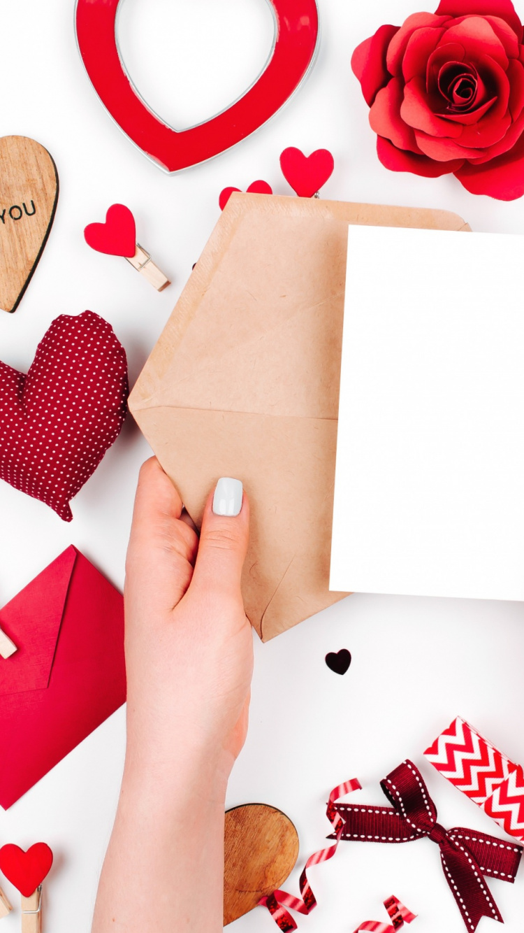 Valentines Day, Heart, Love, Romance, Christmas Decoration. Wallpaper in 750x1334 Resolution