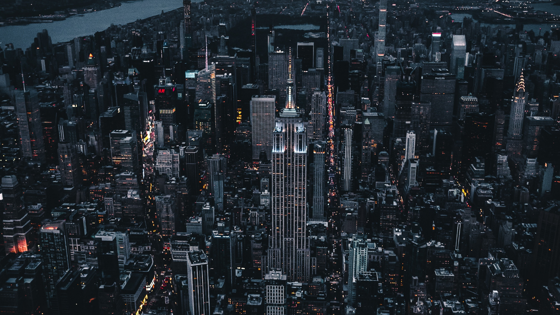 Nueva York, Empire State Building, Edificio, Ambiente, Torre. Wallpaper in 1920x1080 Resolution