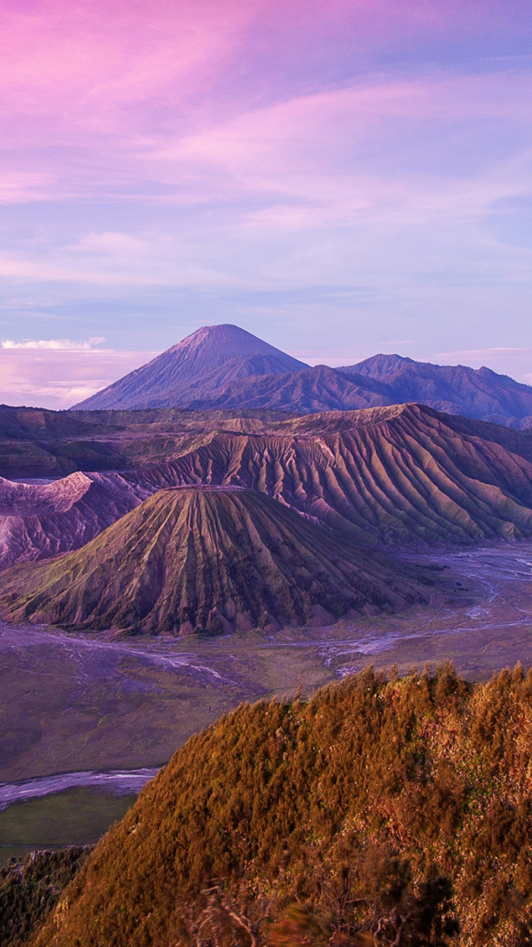 山溴, 静, 高地, 山脉, 早上 壁纸 750x1334 允许