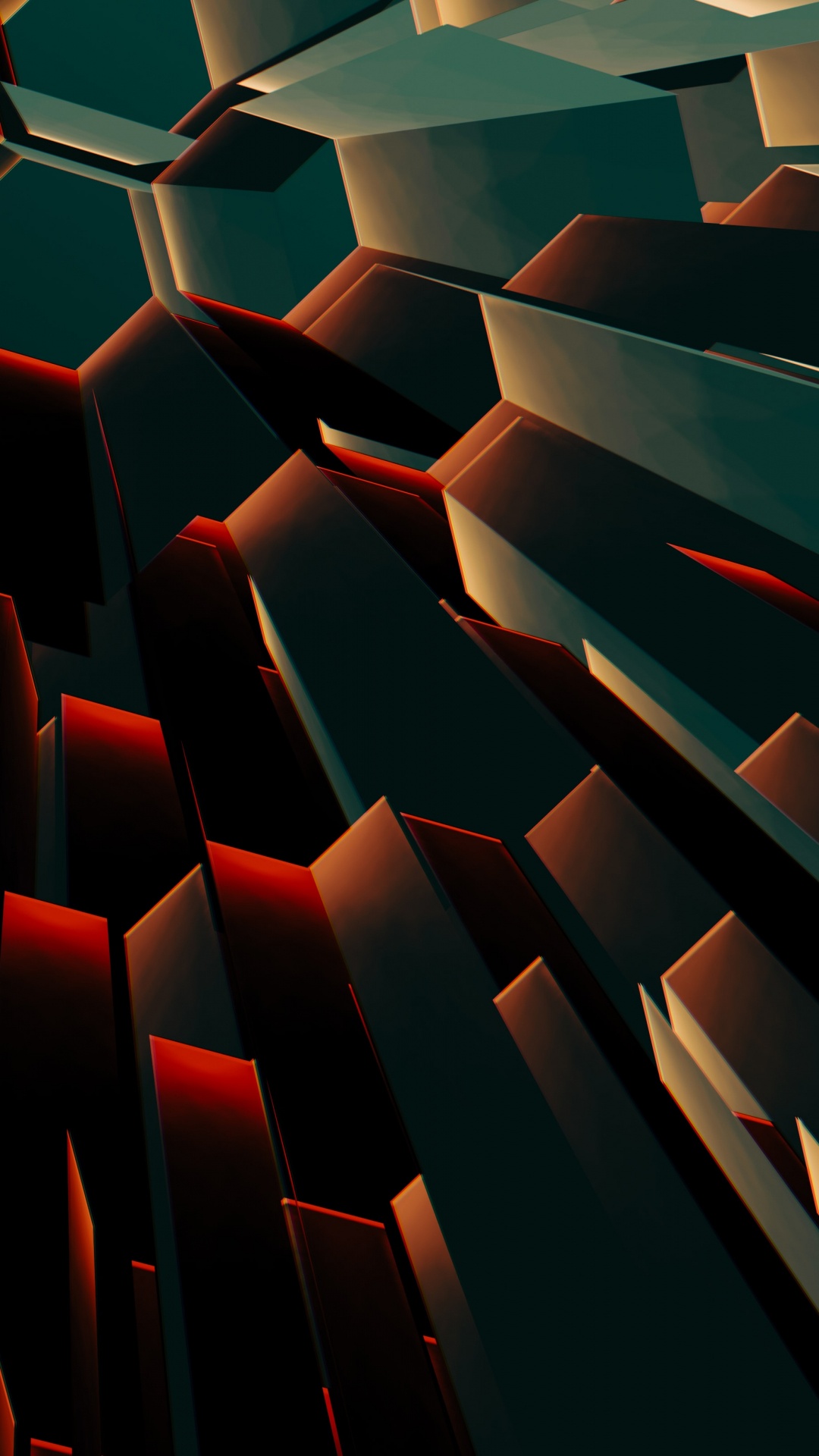 Light, Hexagon, Design, Graphics, Orange. Wallpaper in 1080x1920 Resolution