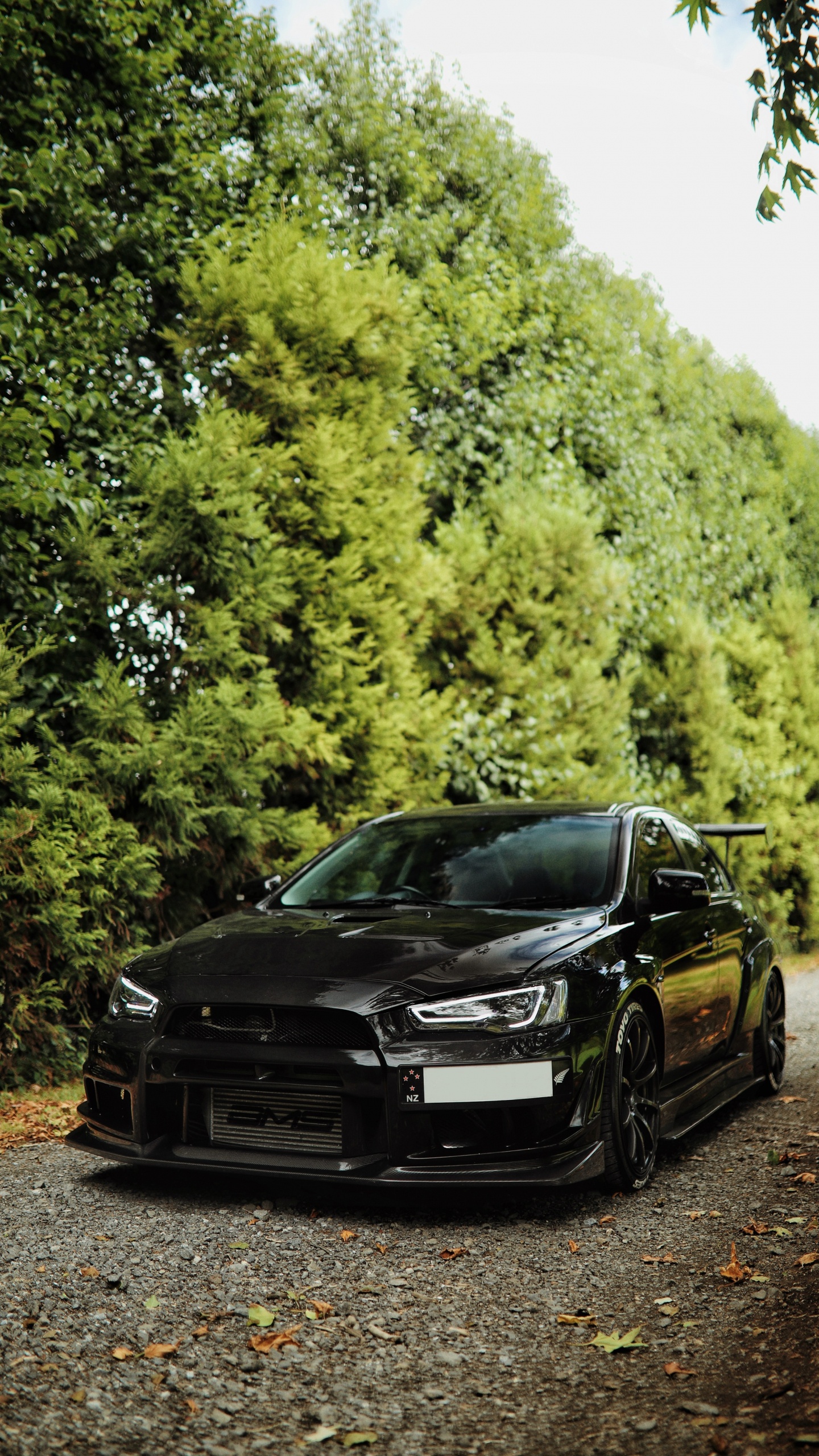 Chevrolet Camaro Negro en la Carretera Durante el Día. Wallpaper in 1440x2560 Resolution