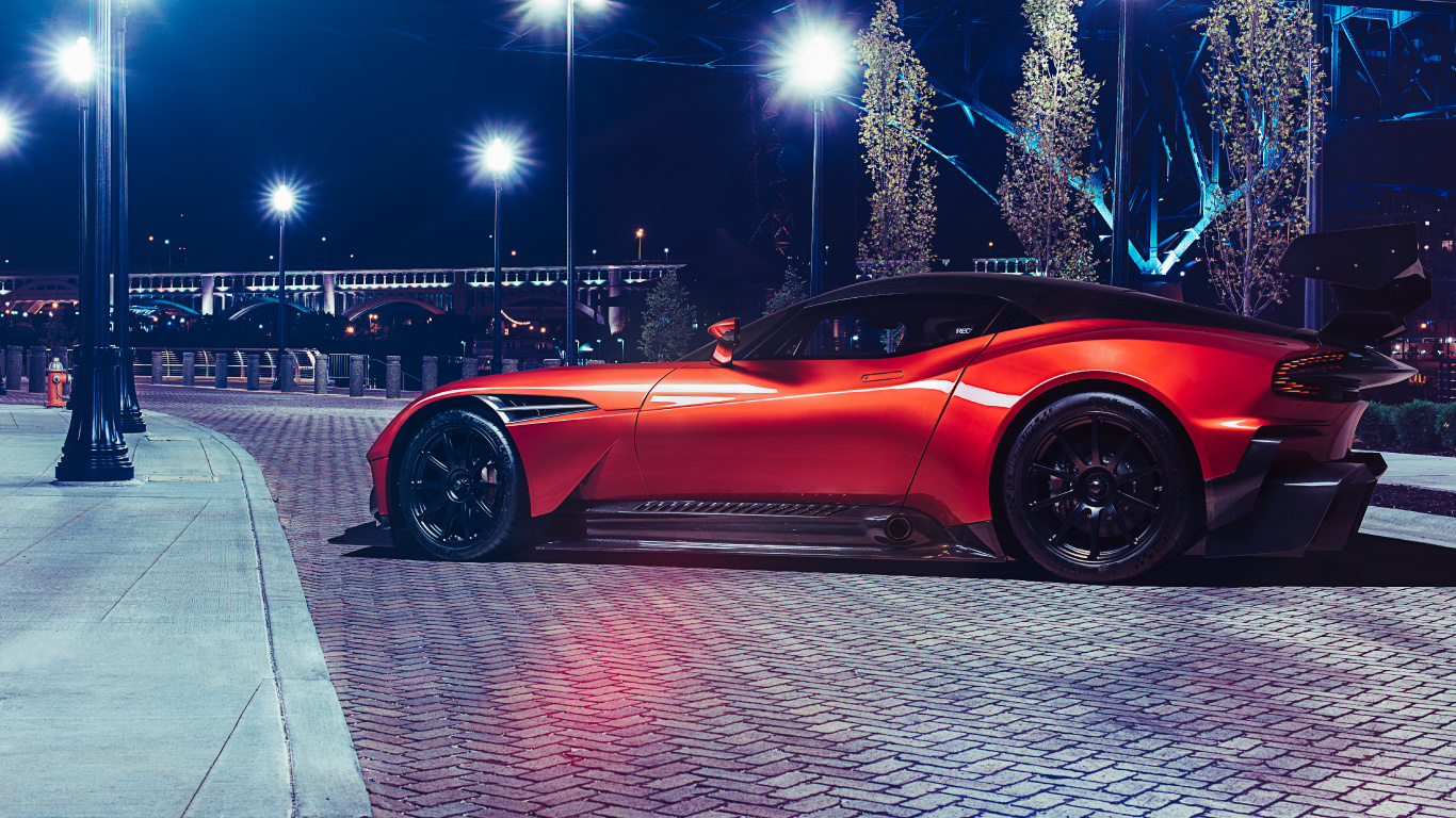 Red Ferrari 458 Italia Parked on Gray Pavement. Wallpaper in 1366x768 Resolution