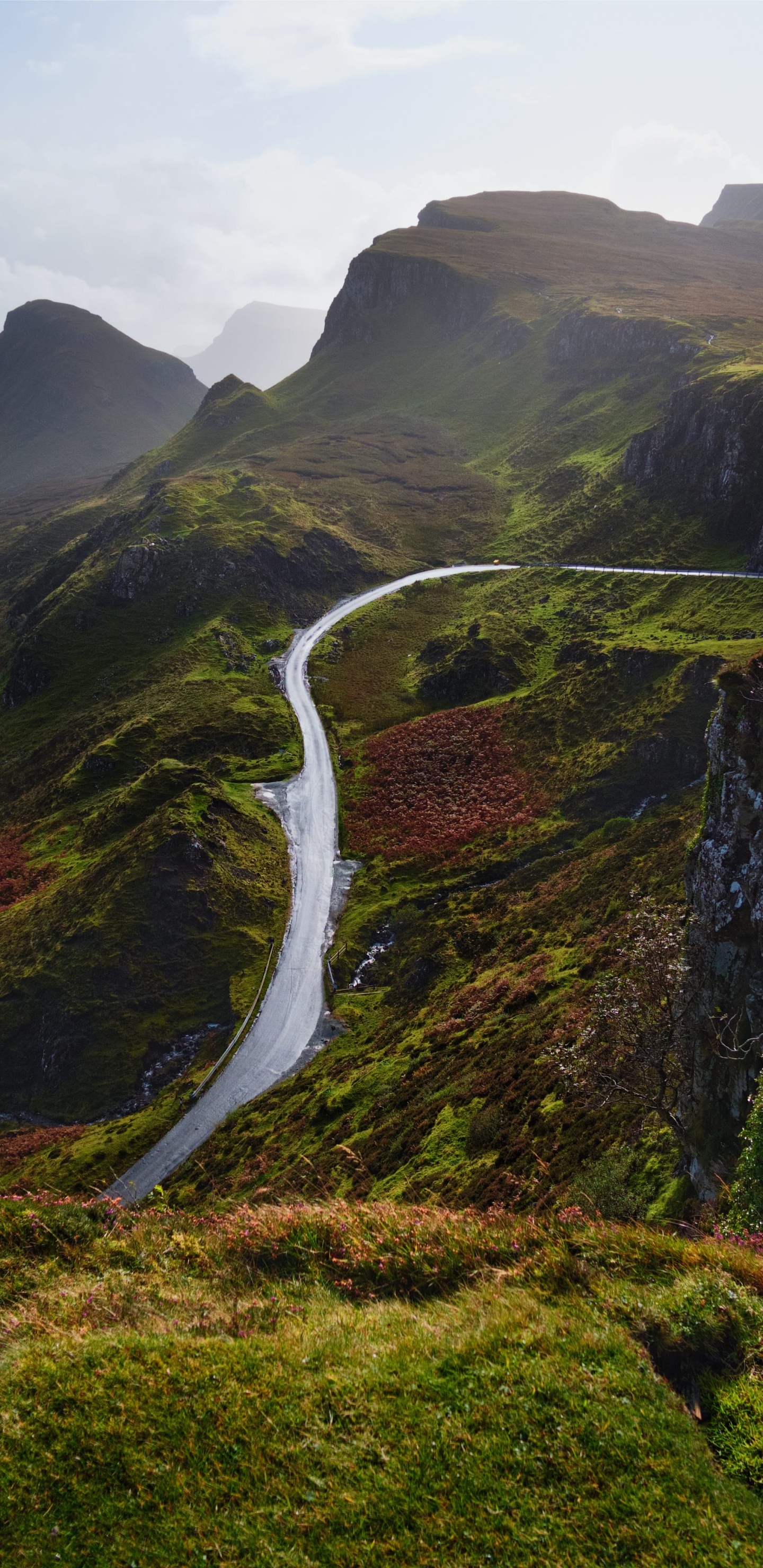 Road, Hochland, Bergigen Landschaftsformen, Naturlandschaft, Natur. Wallpaper in 1440x2960 Resolution