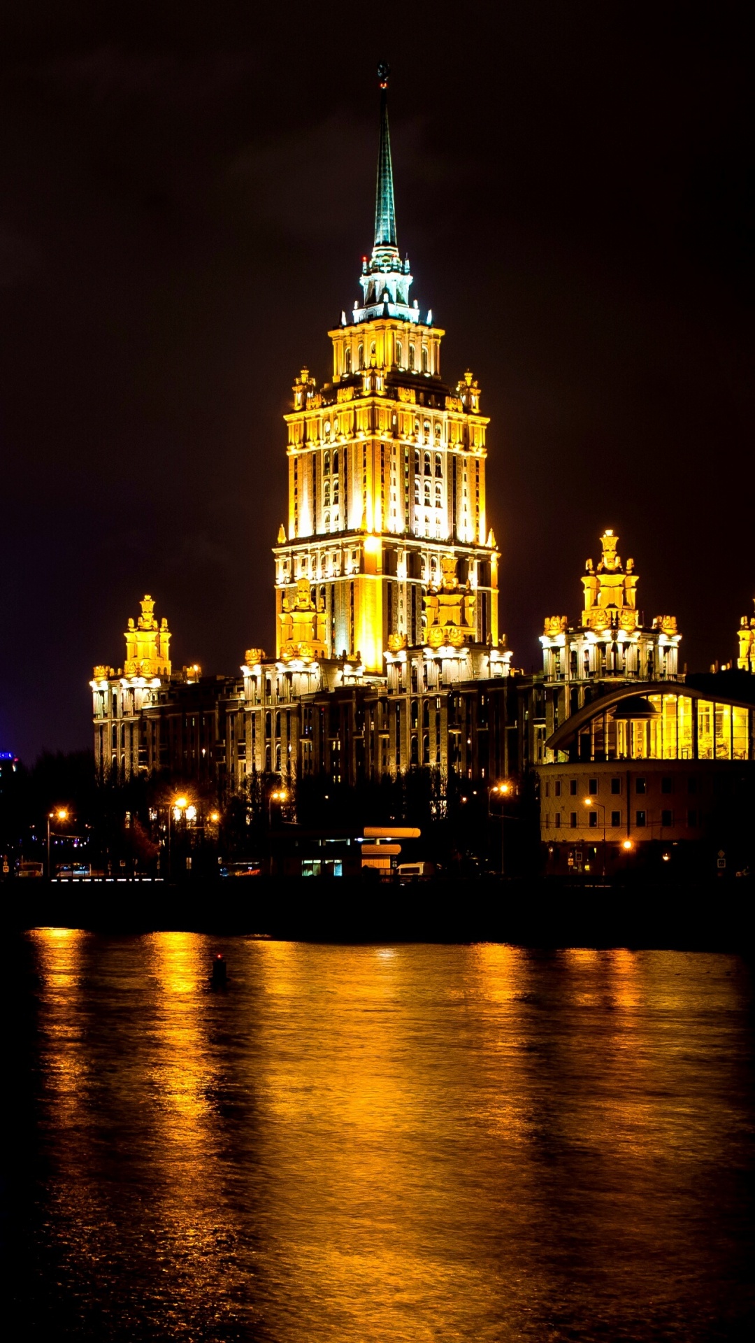 Horizonte de la Ciudad Durante la Noche. Wallpaper in 1080x1920 Resolution