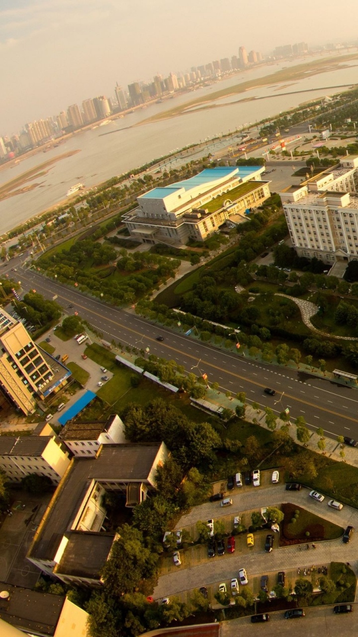 Aerial View of City Buildings During Daytime. Wallpaper in 720x1280 Resolution