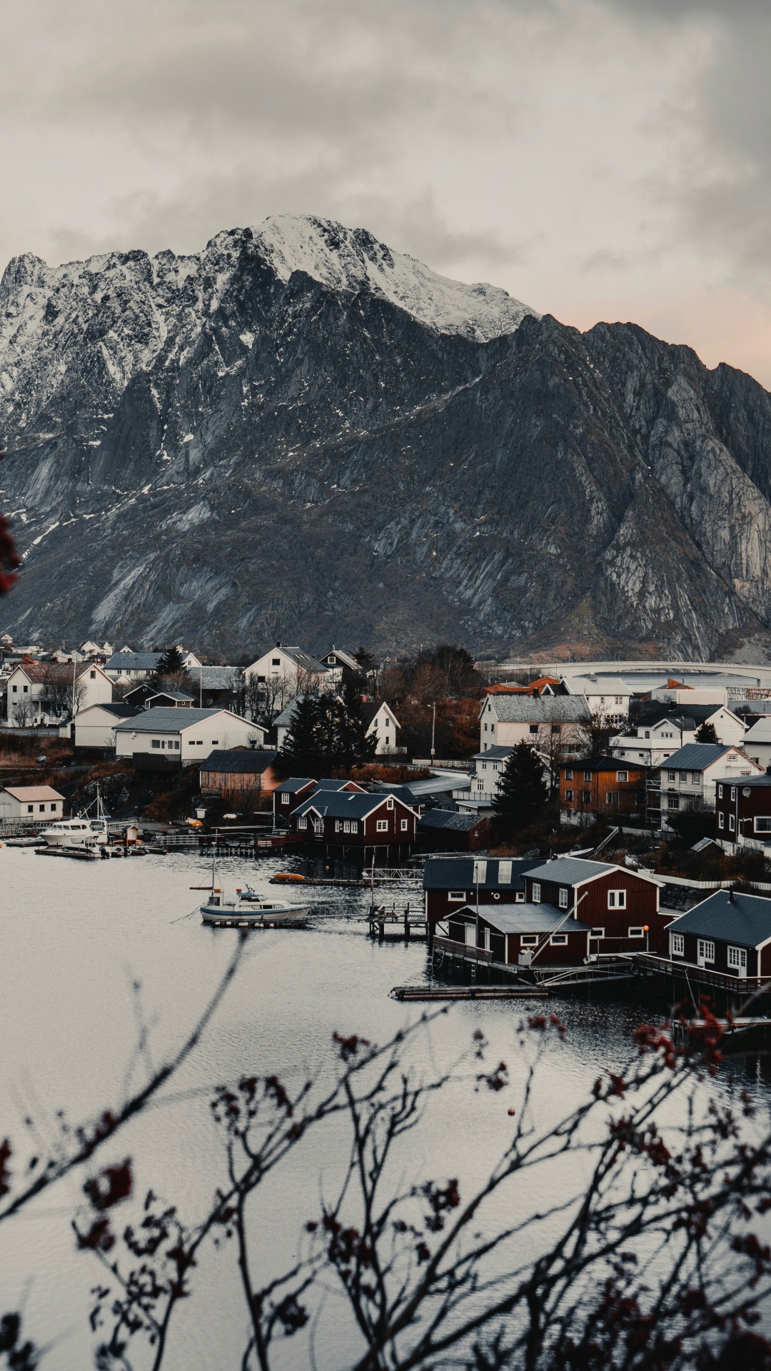 Mountainous Landforms, Mountain, Mountain Range, Reflection, Snow. Wallpaper in 1080x1920 Resolution