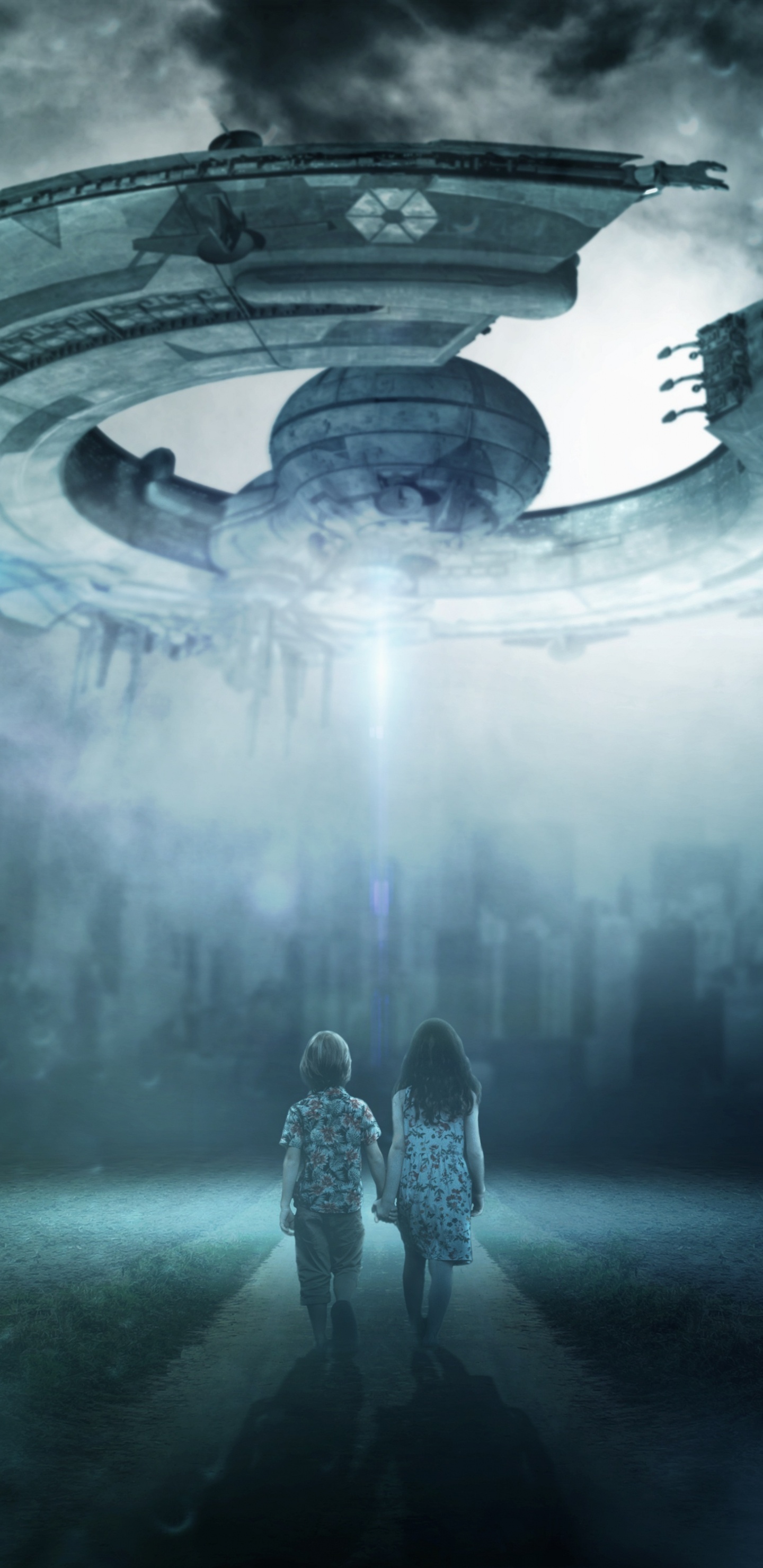 Mann in Schwarzer Jacke Steht Auf Tunnel. Wallpaper in 1440x2960 Resolution