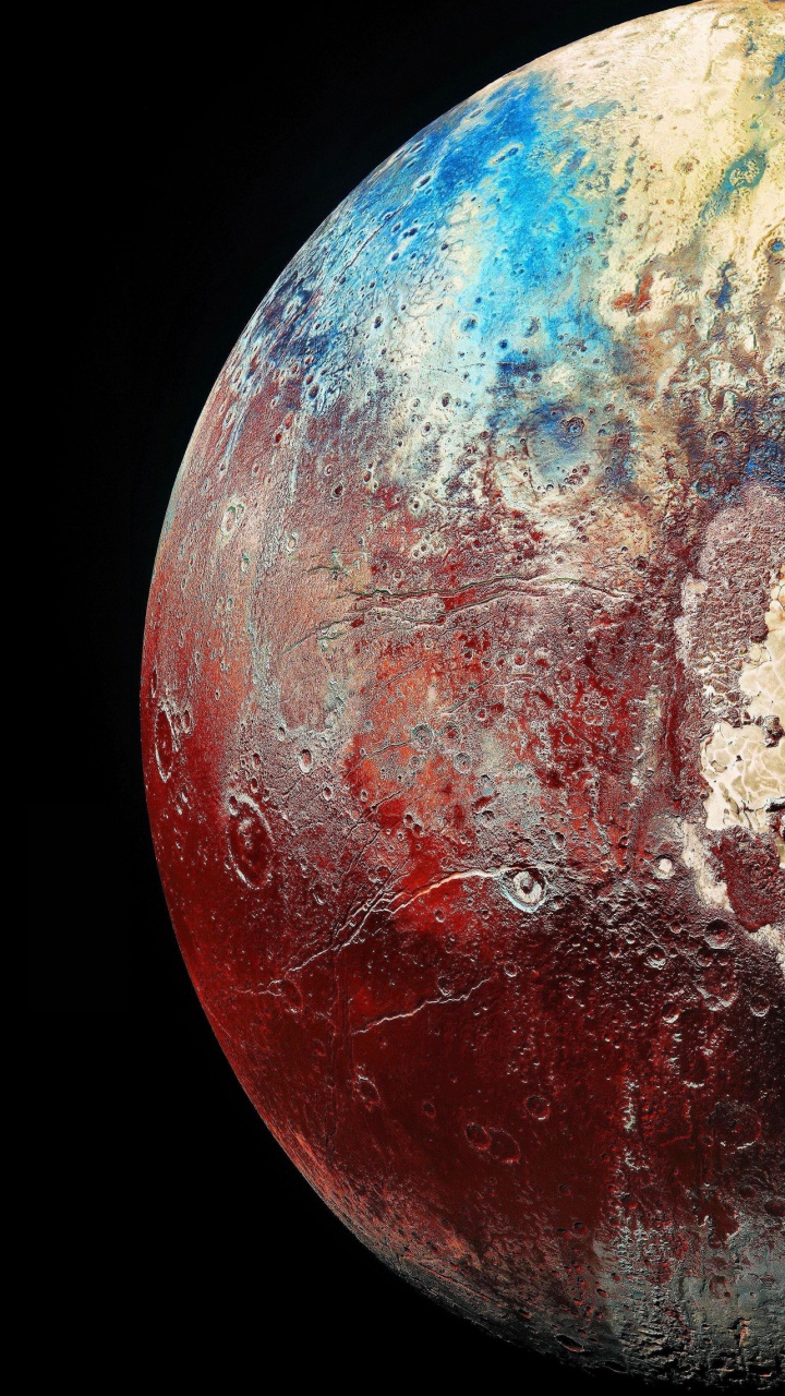 Erde, Pluto, Planet, Zwerg-Planeten, Neue Horizonte. Wallpaper in 720x1280 Resolution