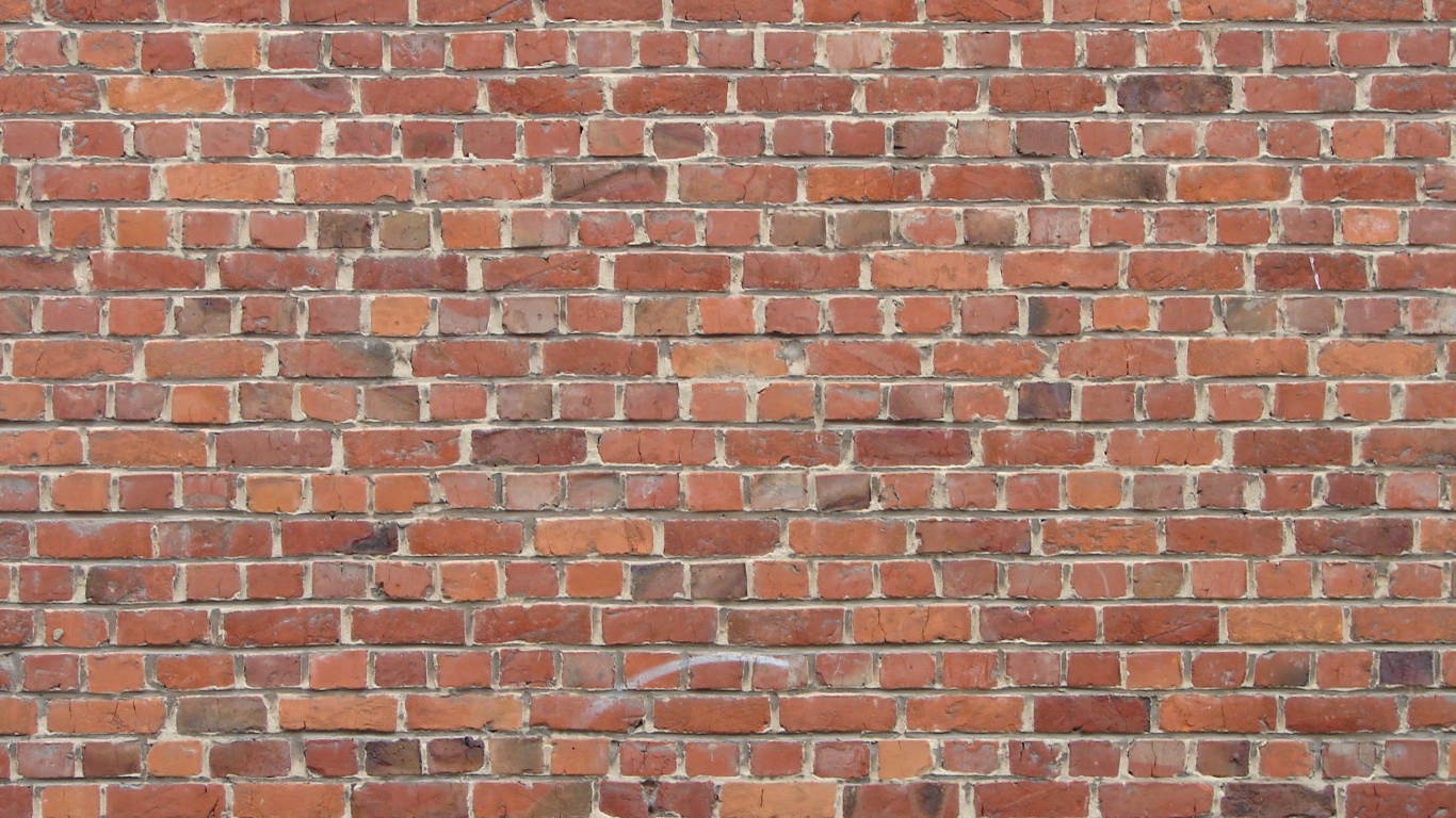 Brown and White Brick Wall. Wallpaper in 1366x768 Resolution