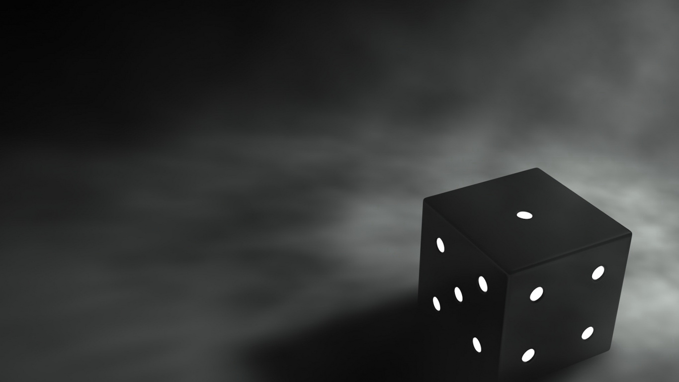 Black and White Polka Dot Box. Wallpaper in 1366x768 Resolution