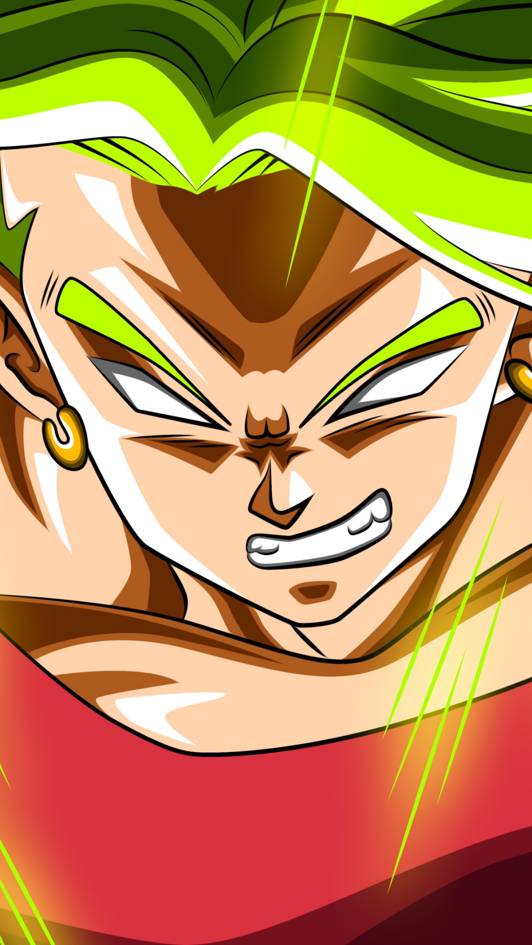Personaje de Anime Masculino de Pelo Verde y Rojo. Wallpaper in 1080x1920 Resolution