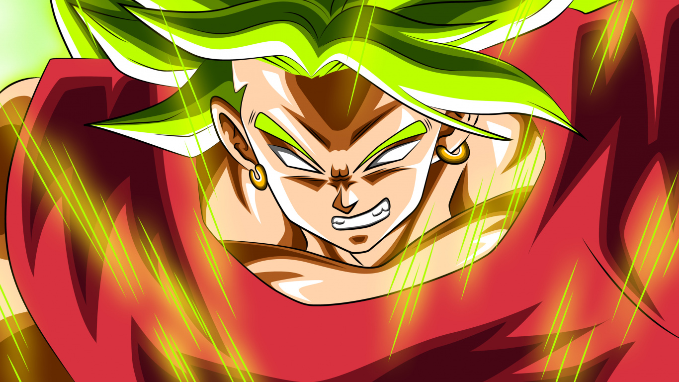 Personaje de Anime Masculino de Pelo Verde y Rojo. Wallpaper in 1366x768 Resolution