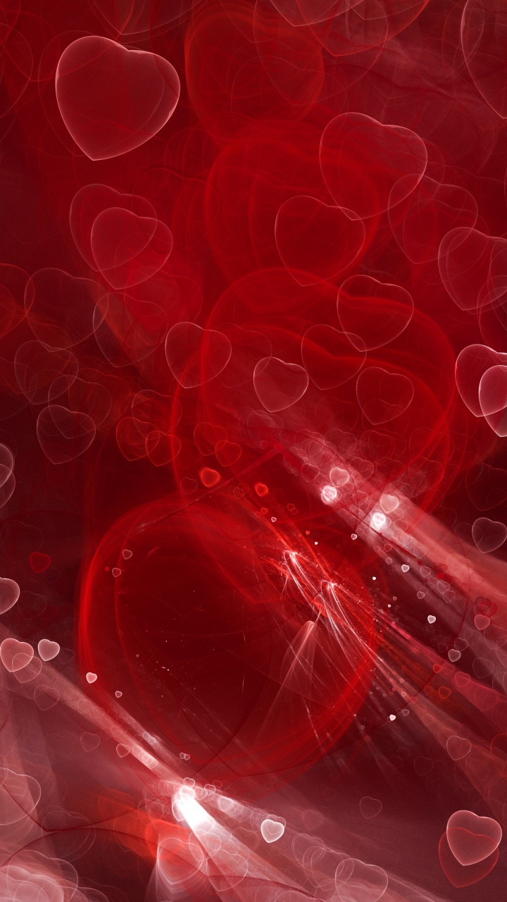 Fractal, Rojo, Rosa, Coraz, Granate. Wallpaper in 720x1280 Resolution