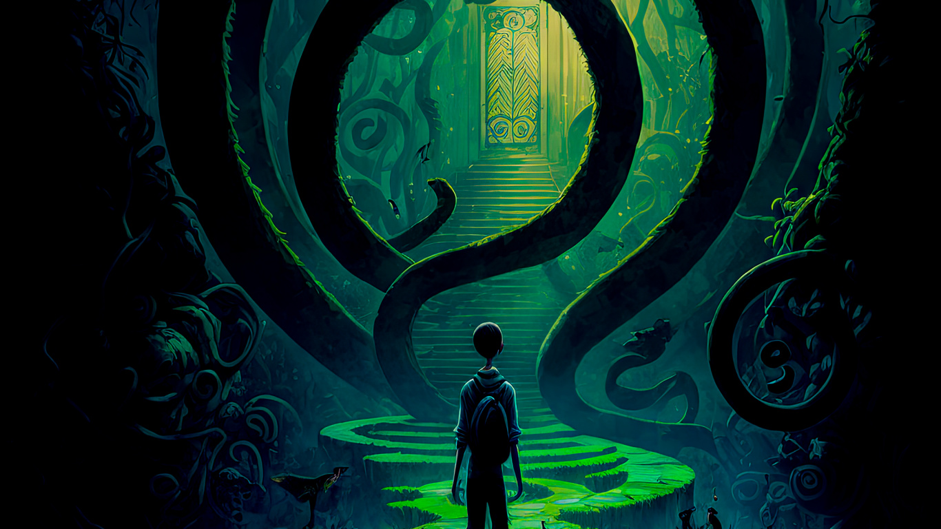 Licht, Wasser, Kunst, Kreis, Electric Blue. Wallpaper in 1366x768 Resolution