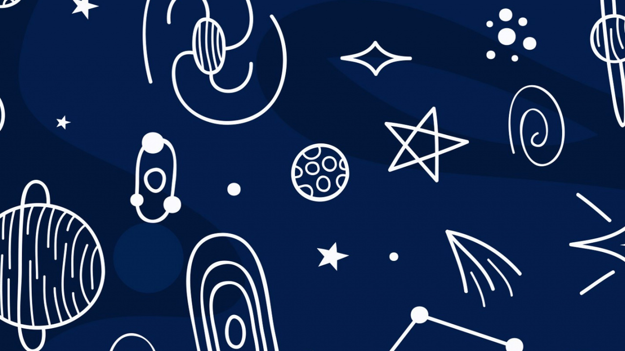 Pattern, Graphic Design, Azure, Circle, Electric Blue. Wallpaper in 1280x720 Resolution